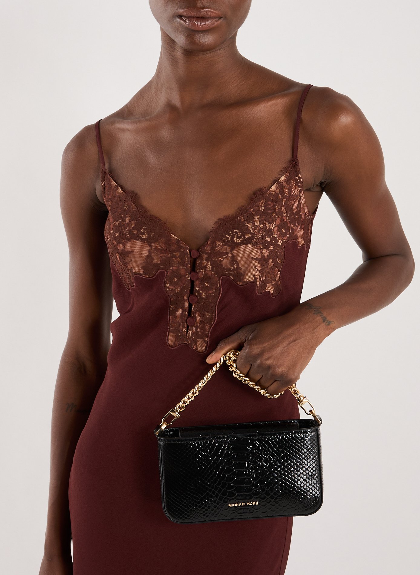 Leather Shoulder bag MICHAEL KORS Black