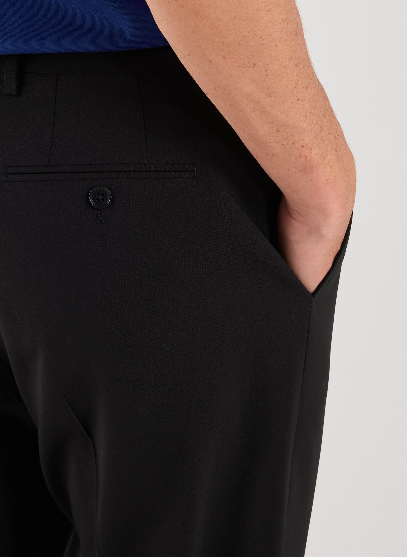 Bedford slim-fit cotton trousers AU PRINTEMPS PARIS Black