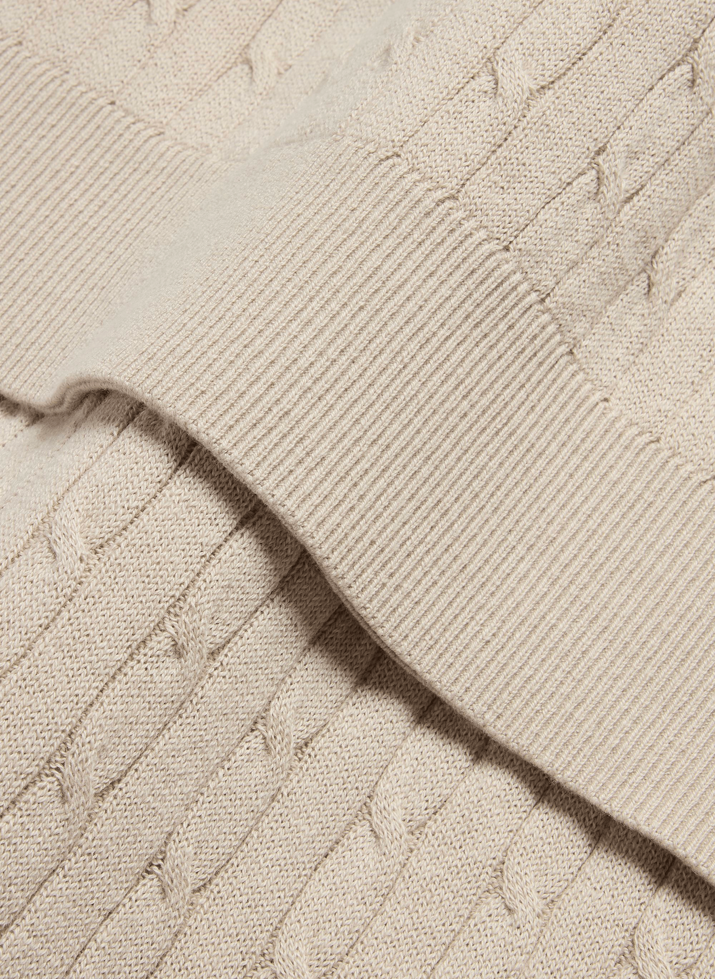 Striped polo in blended cotton DOCKERS Beige