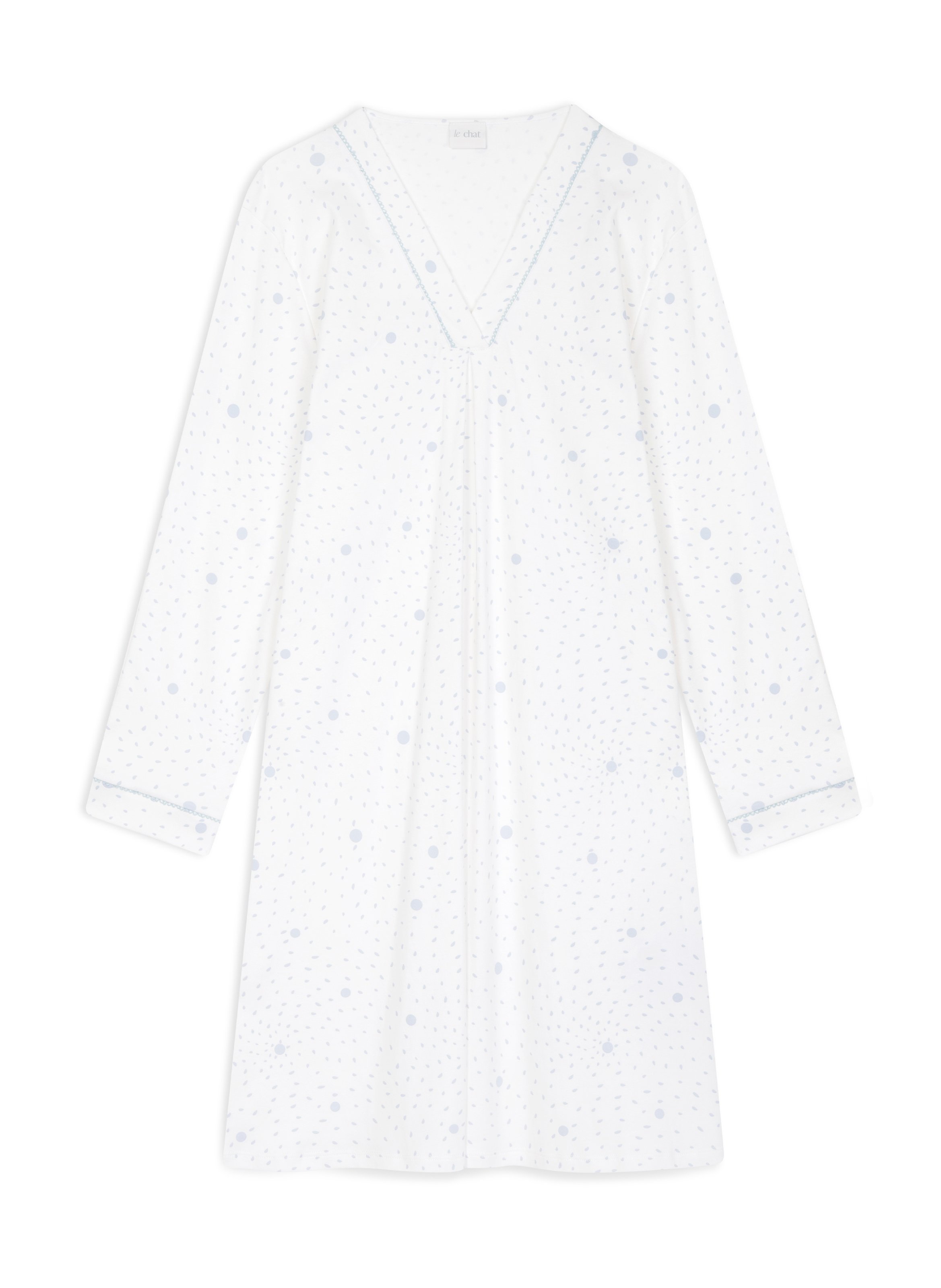 Chemise de nuit en coton cosy 101 LE CHAT Multicolore