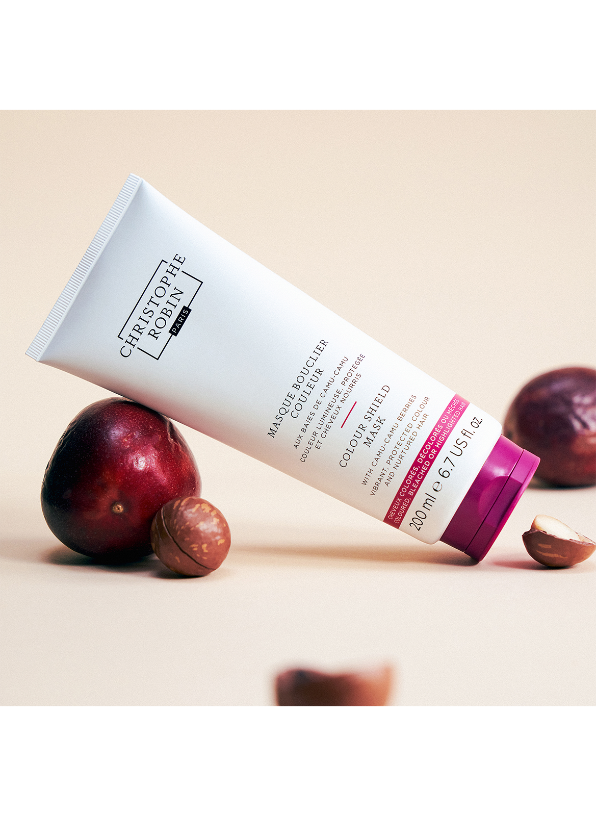 Masque bouclier couleur aux baies de camu-camu CHRISTOPHE ROBIN No color