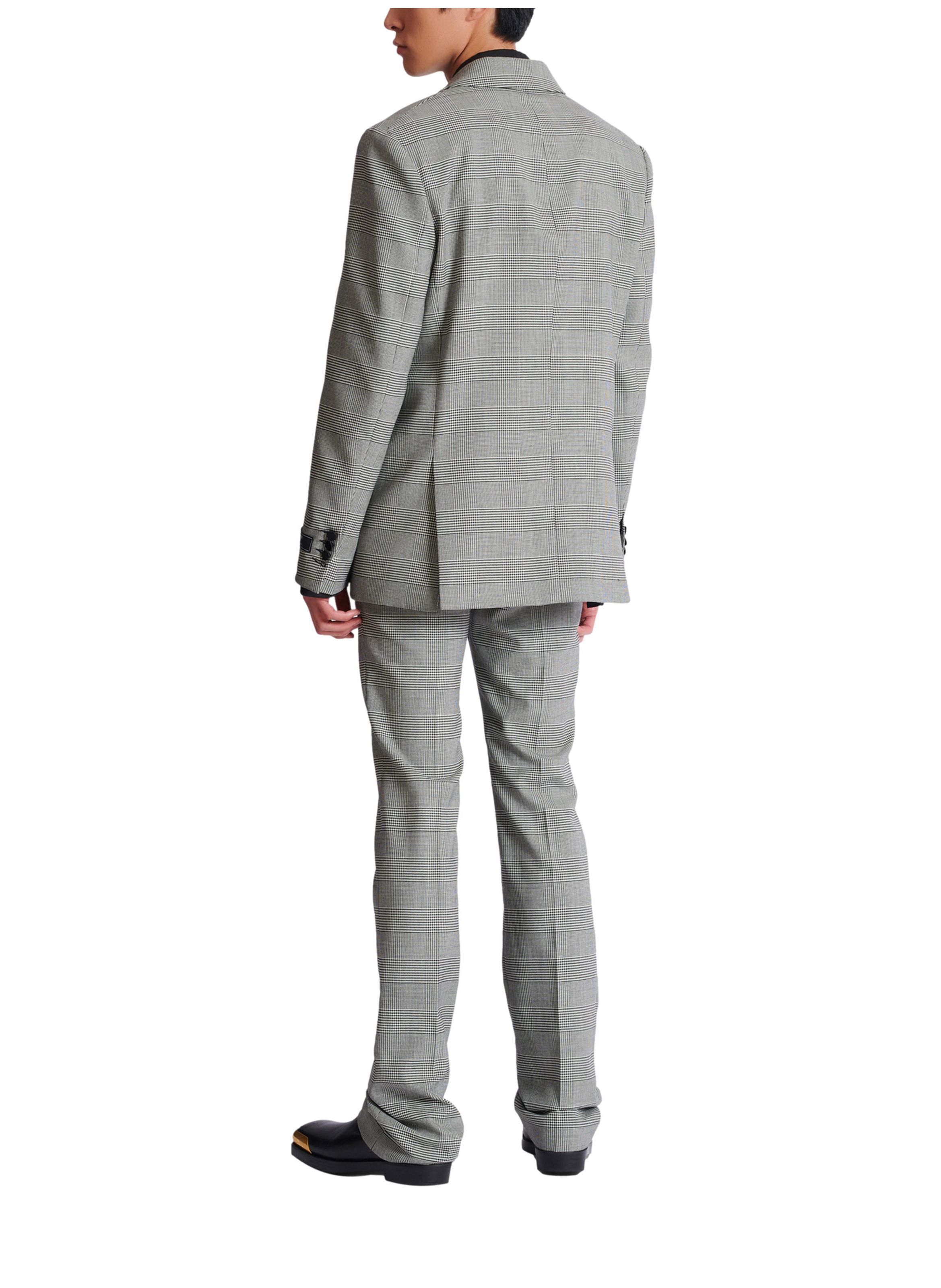 Blazer 2 boutons prince de galles BALMAIN Noir