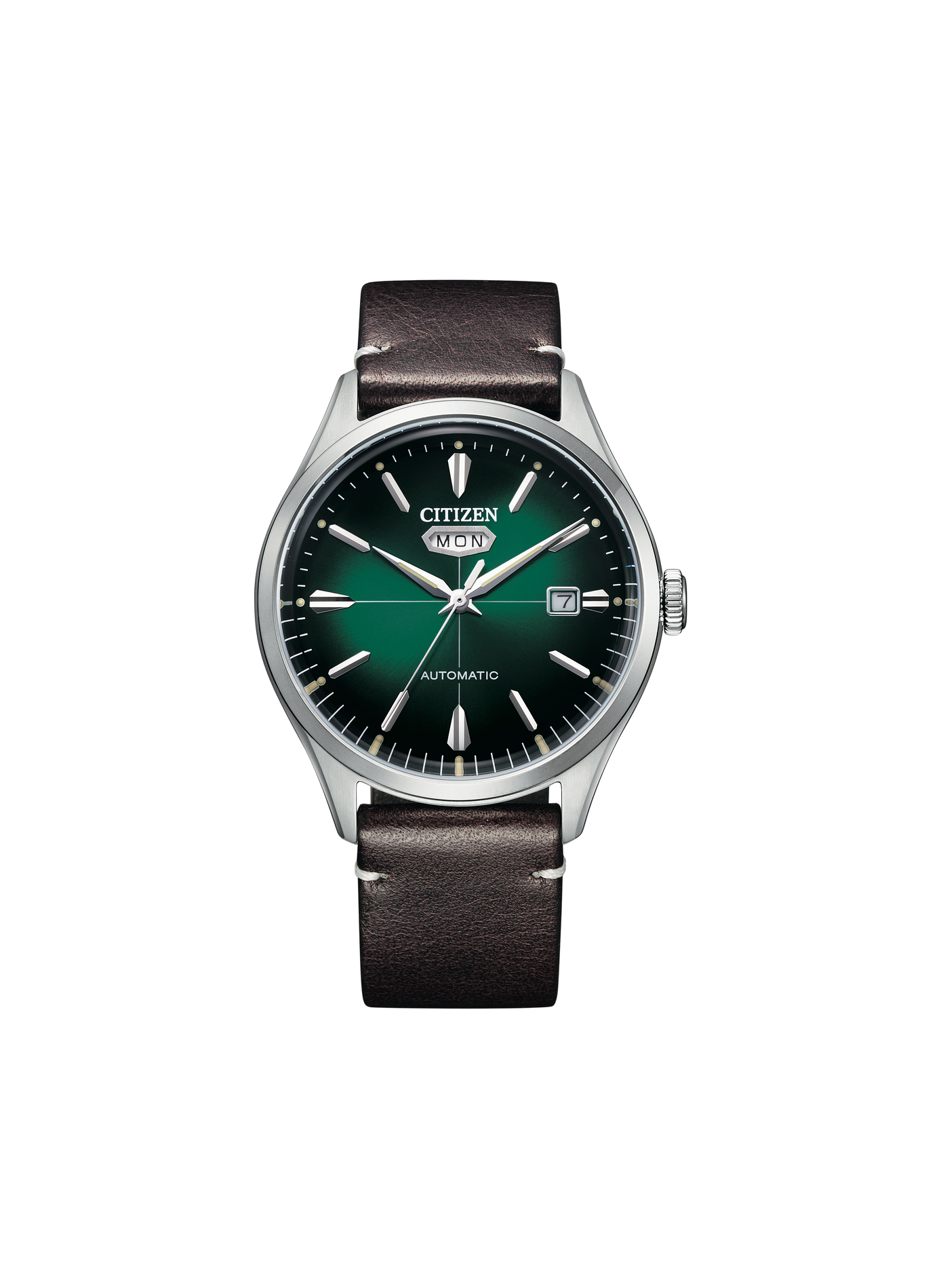 Montre automatique Mechanical à bracelet en cuir CITIZEN Vert