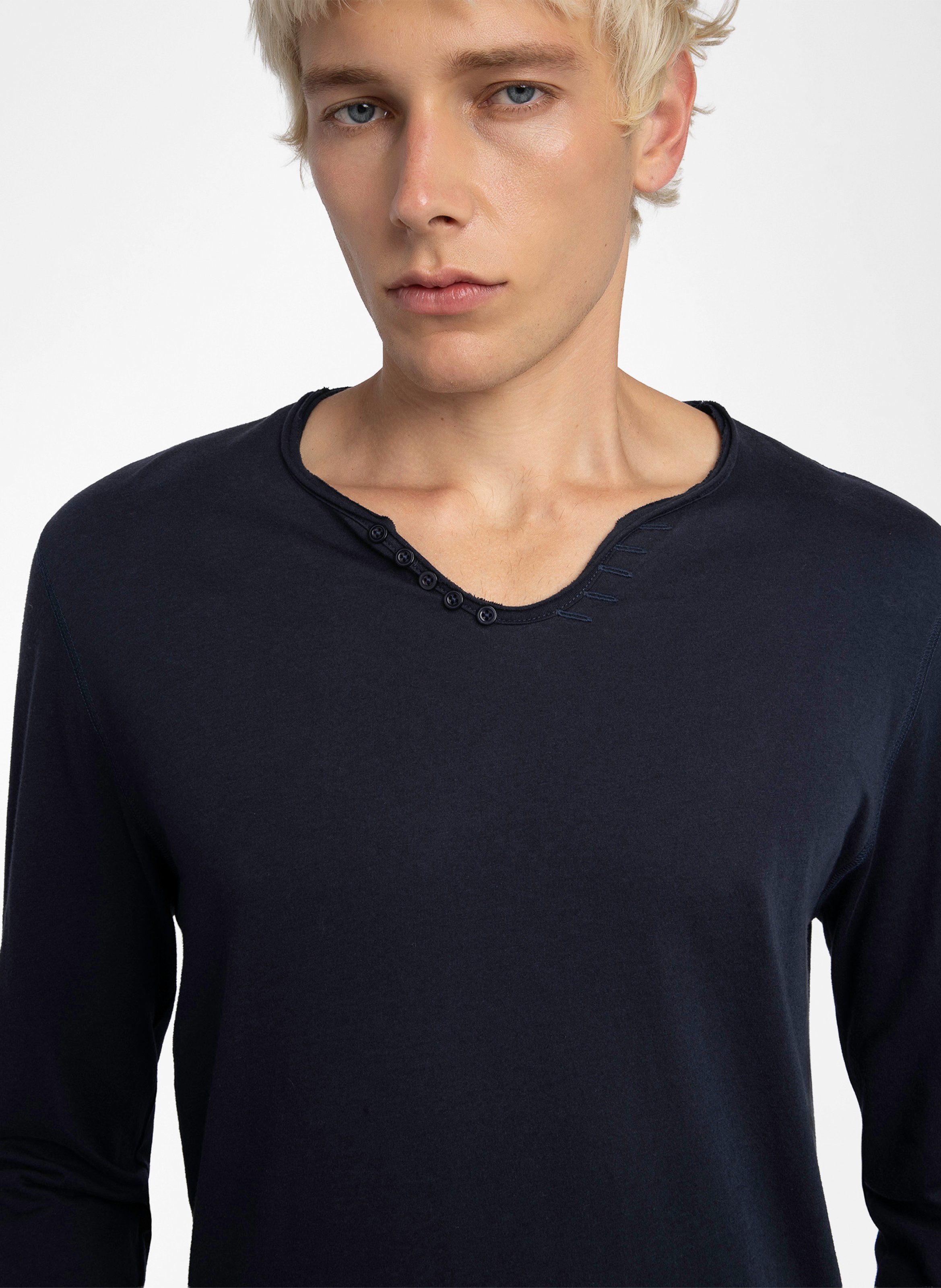 Tes-shirt droit en coton bio monastir ZADIG&VOLTAIRE Bleu