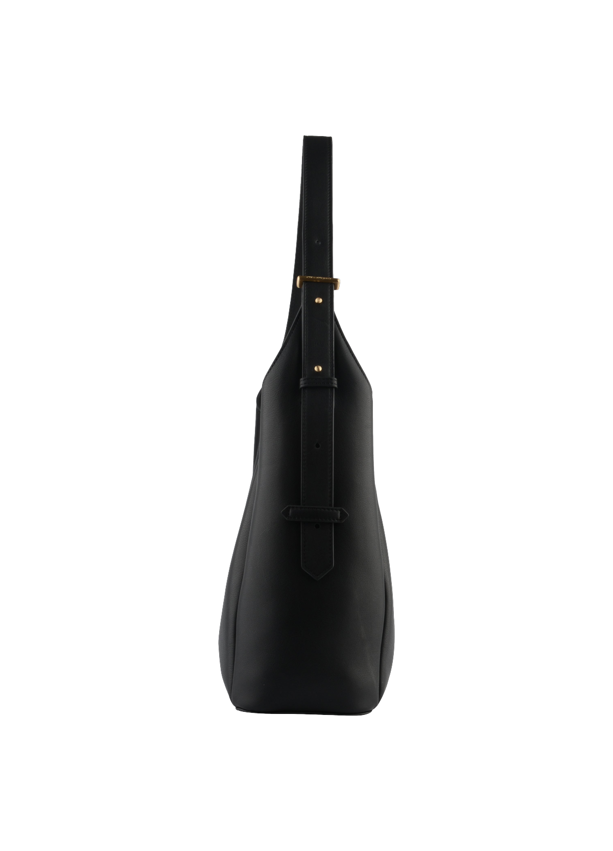 Sévigné | Sac besace hobo GM en cuir de vachette POURCHET Noir