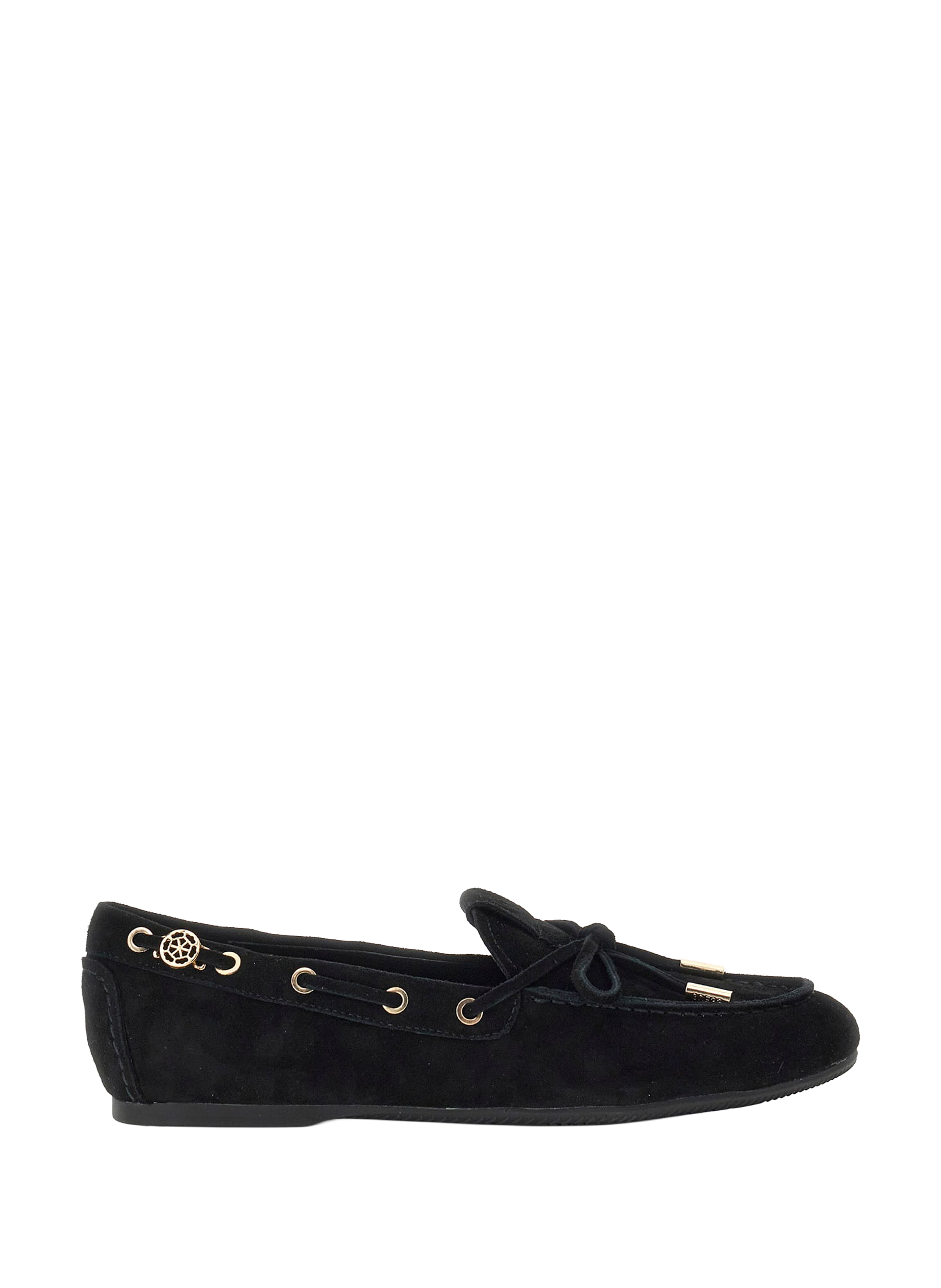 Goat leather moccasins GUESS Black