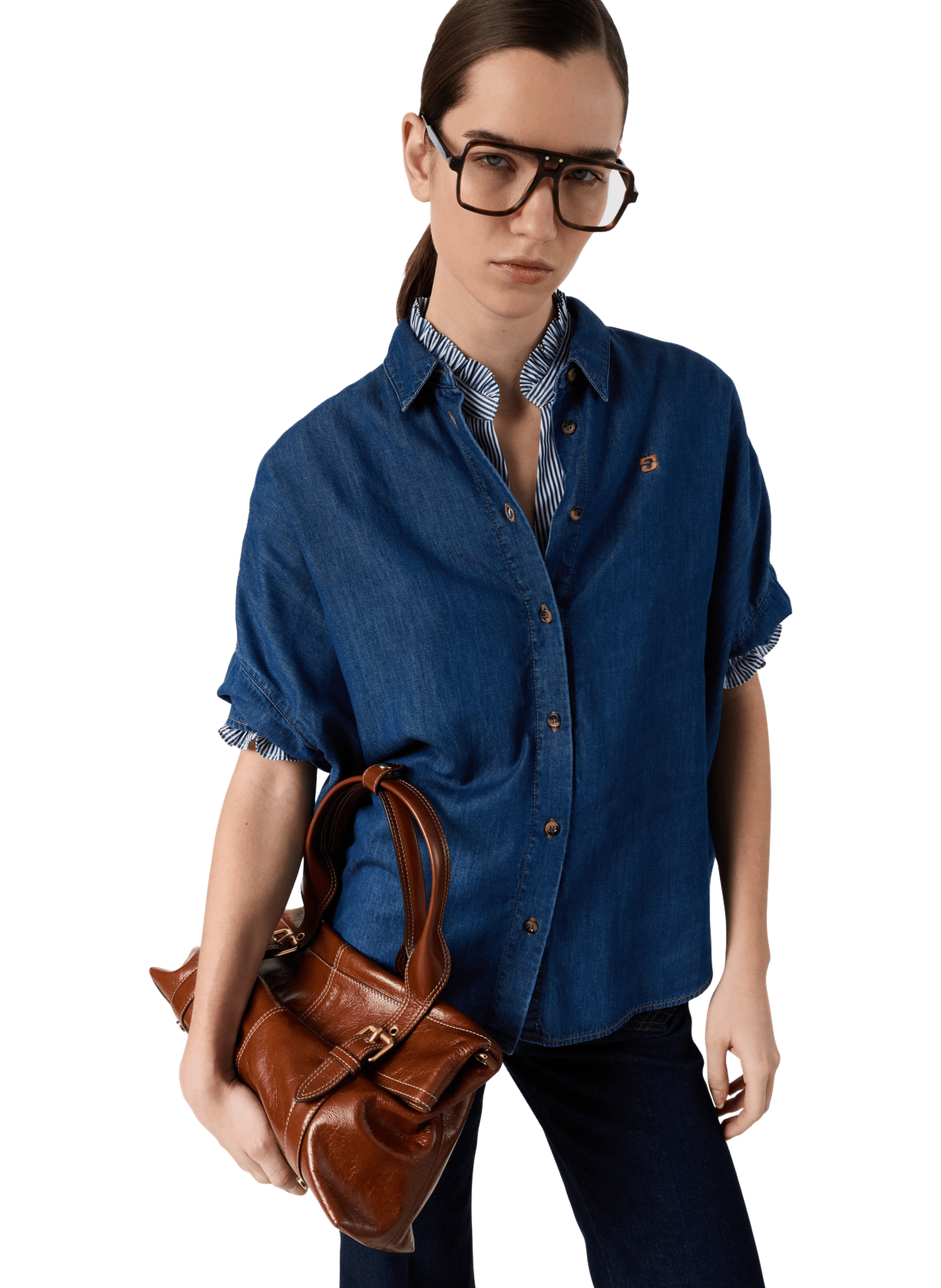 Chemise oversize en denim fluide - cess GERARD DAREL Bleu