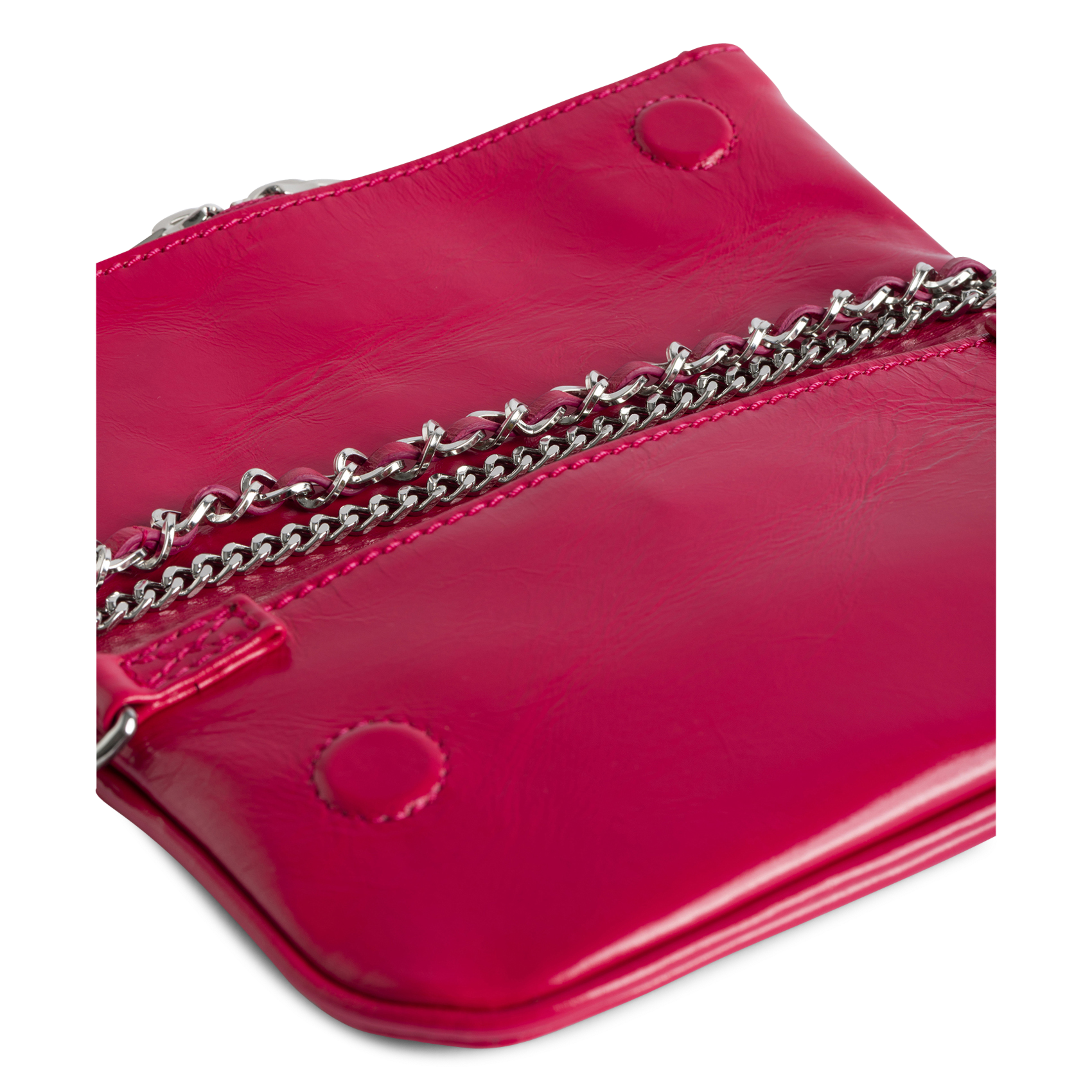 Pochette en cuir rock nano ZADIG&VOLTAIRE Rose