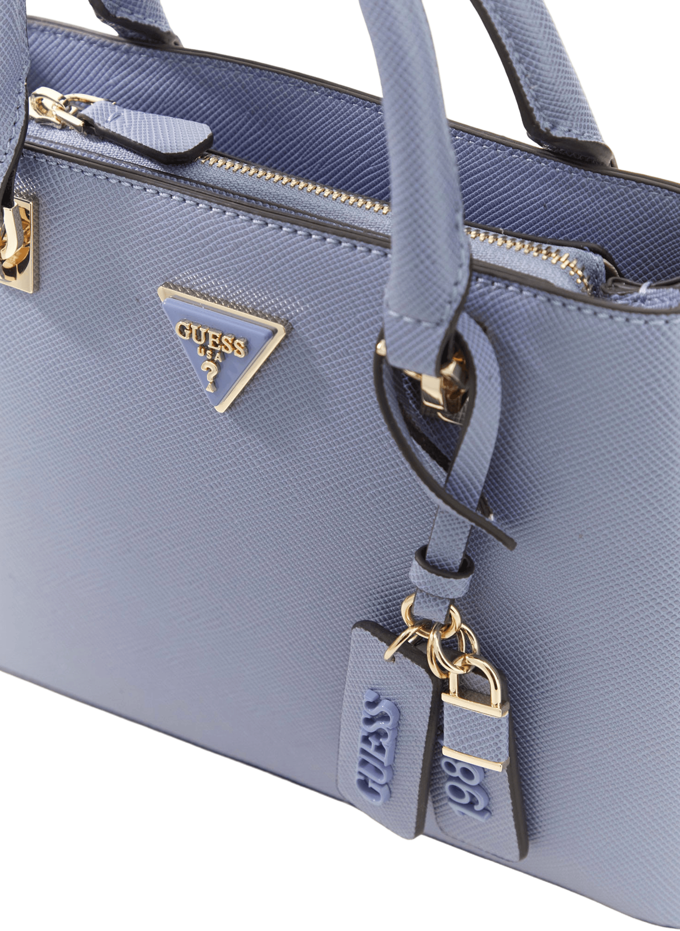 Sac à main Noelle saffiano GUESS Bleu
