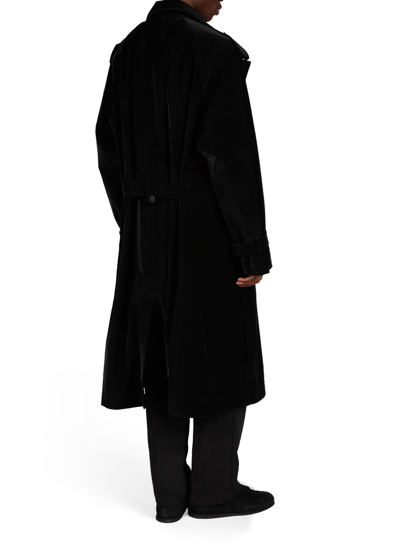 Long waterproof trench coat RAINS Black