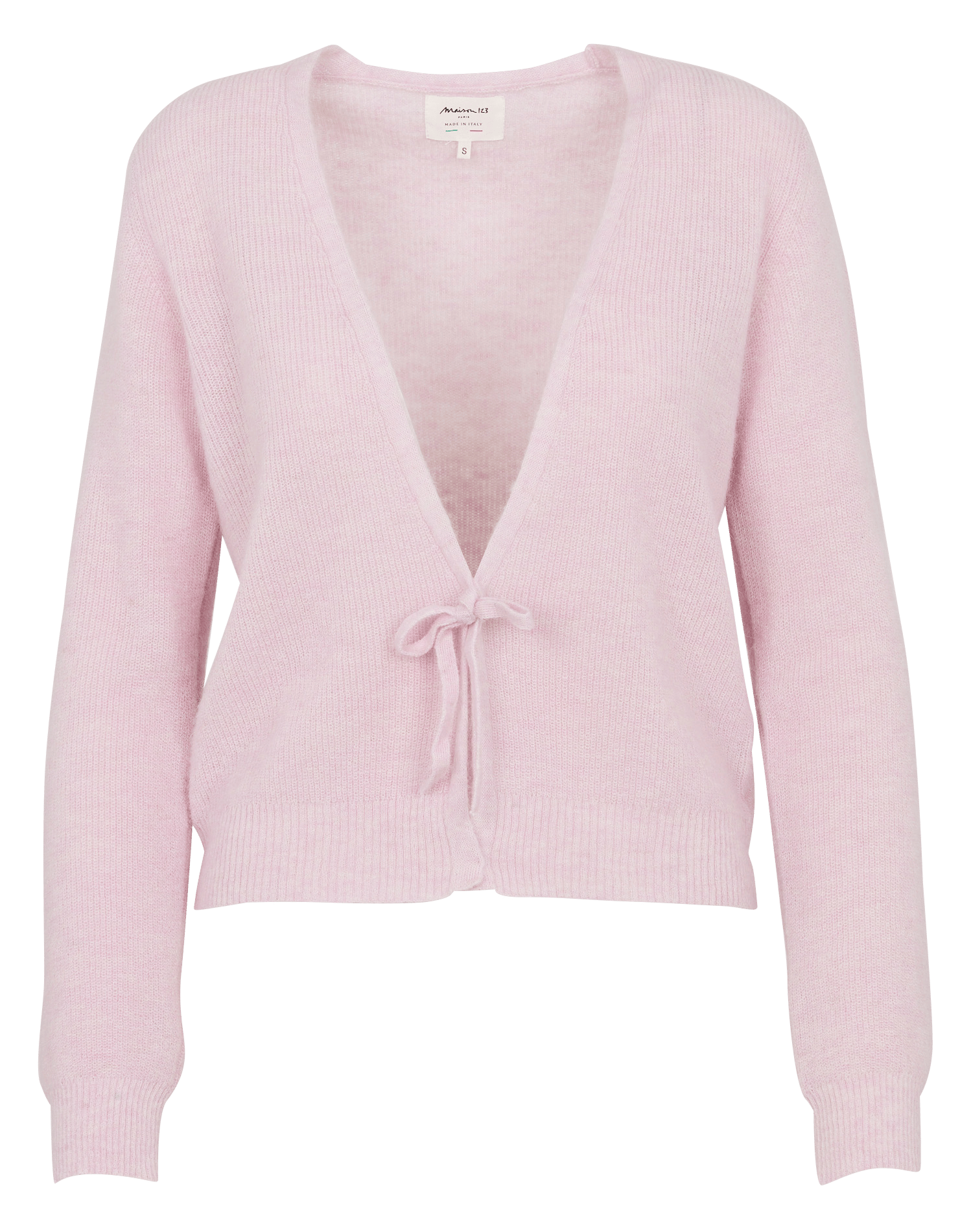 Cardigan col v en laine mélangée pacha MAISON 123 Rose