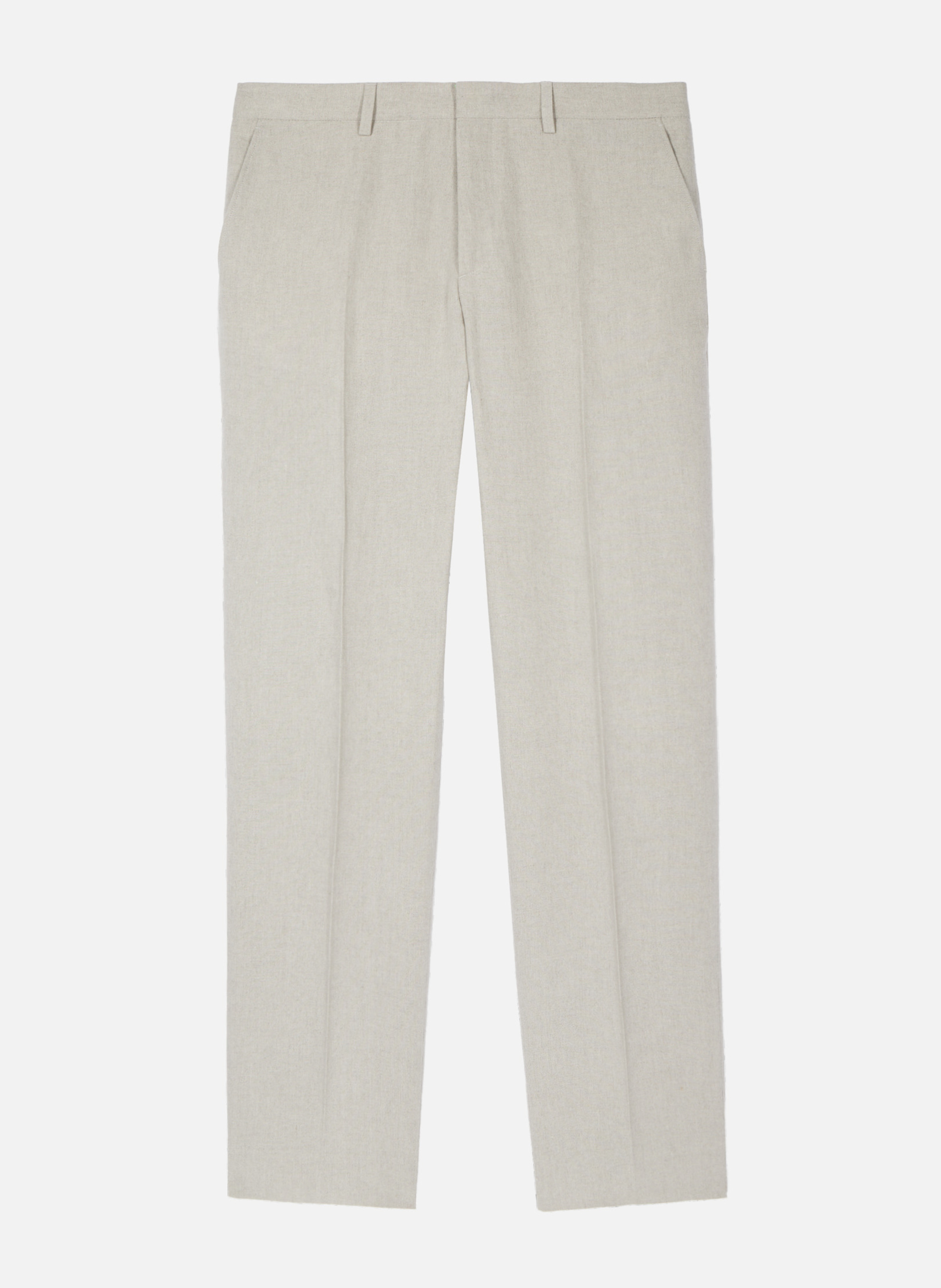 Pantalon de costume en lin THE KOOPLES Beige