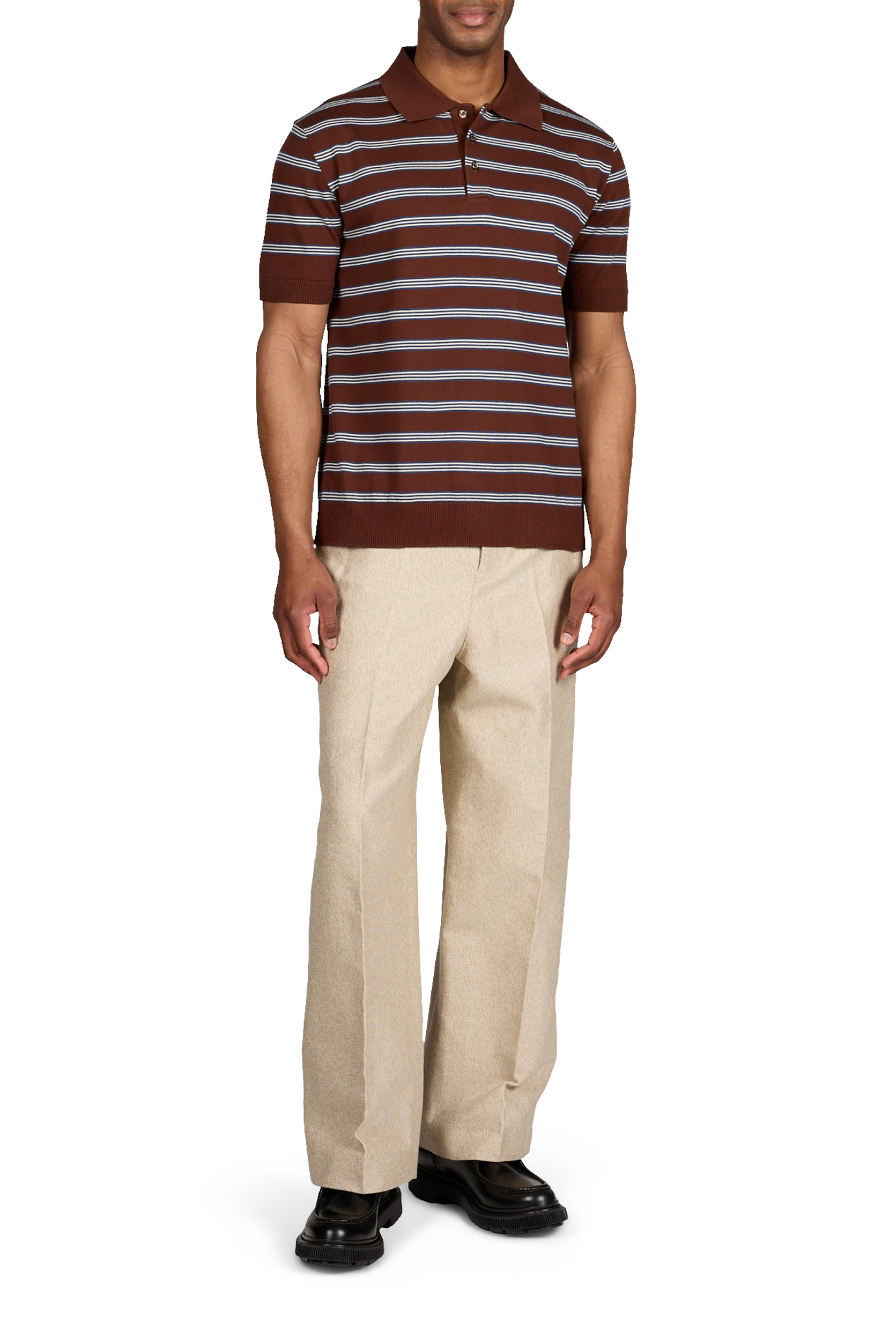 Le pantalon Pastro en coton piqué JACQUEMUS Beige