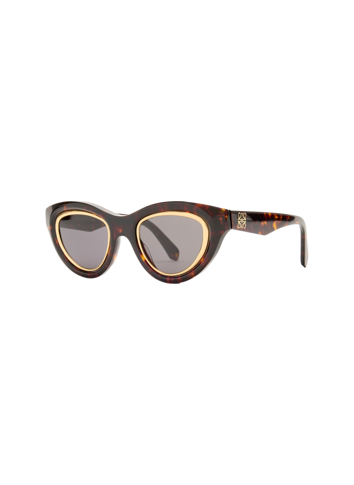 Lunettes de soleil Mini Anagram Cateye LOEWE Marron