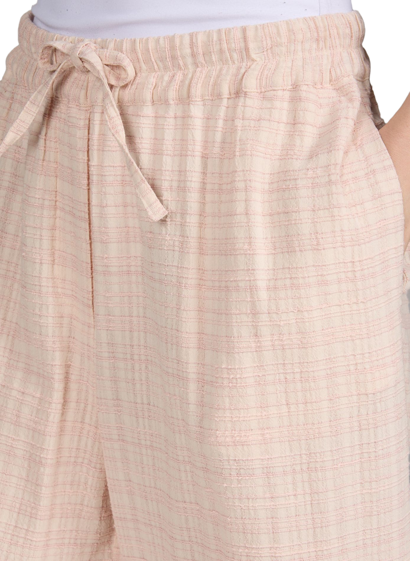 Pantalón Wilma a cuadros en mezcla de algodón OFFICINE GENERALE Rosa