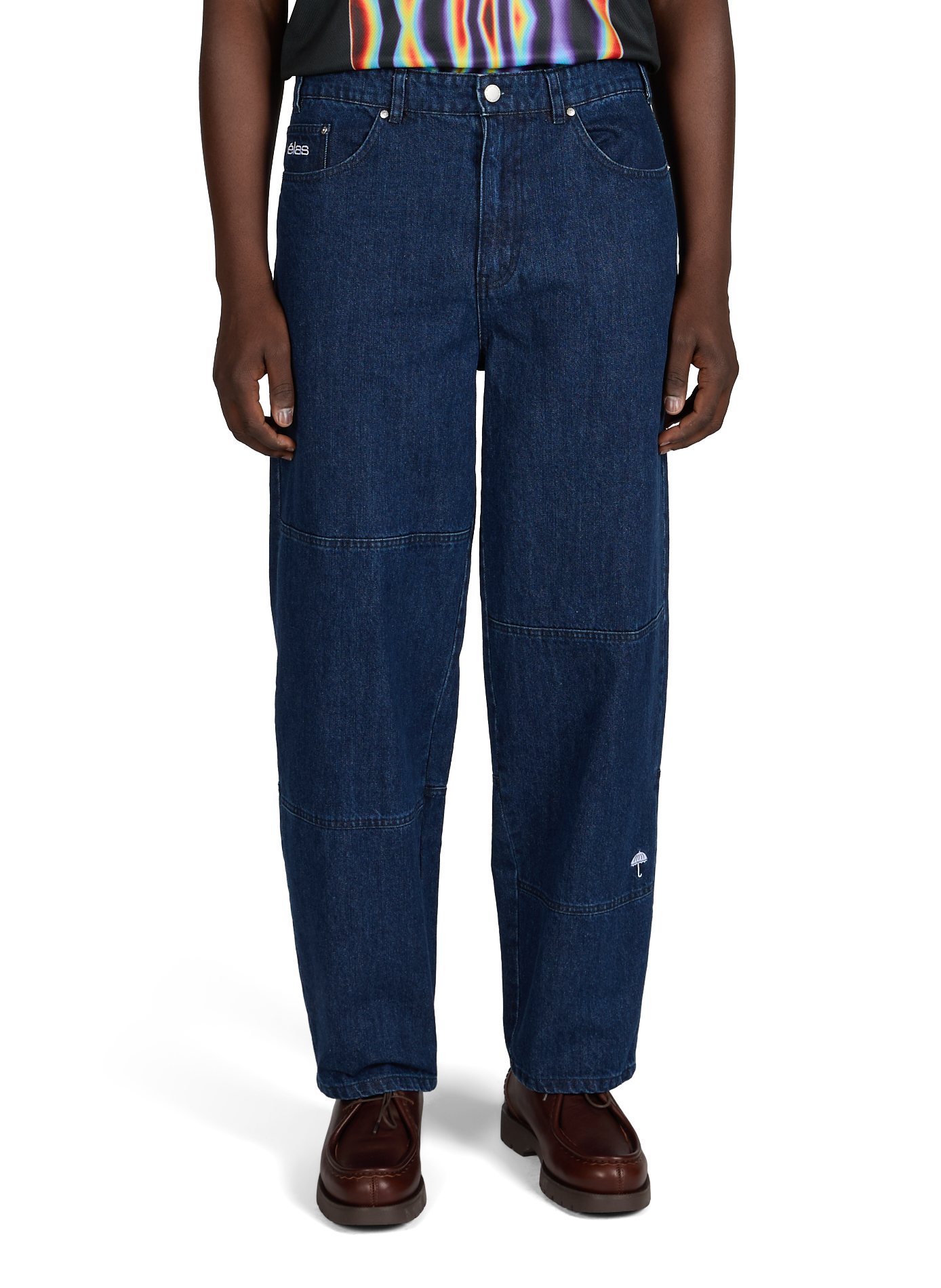 Wide cotton jeans HELAS CAPS Blue