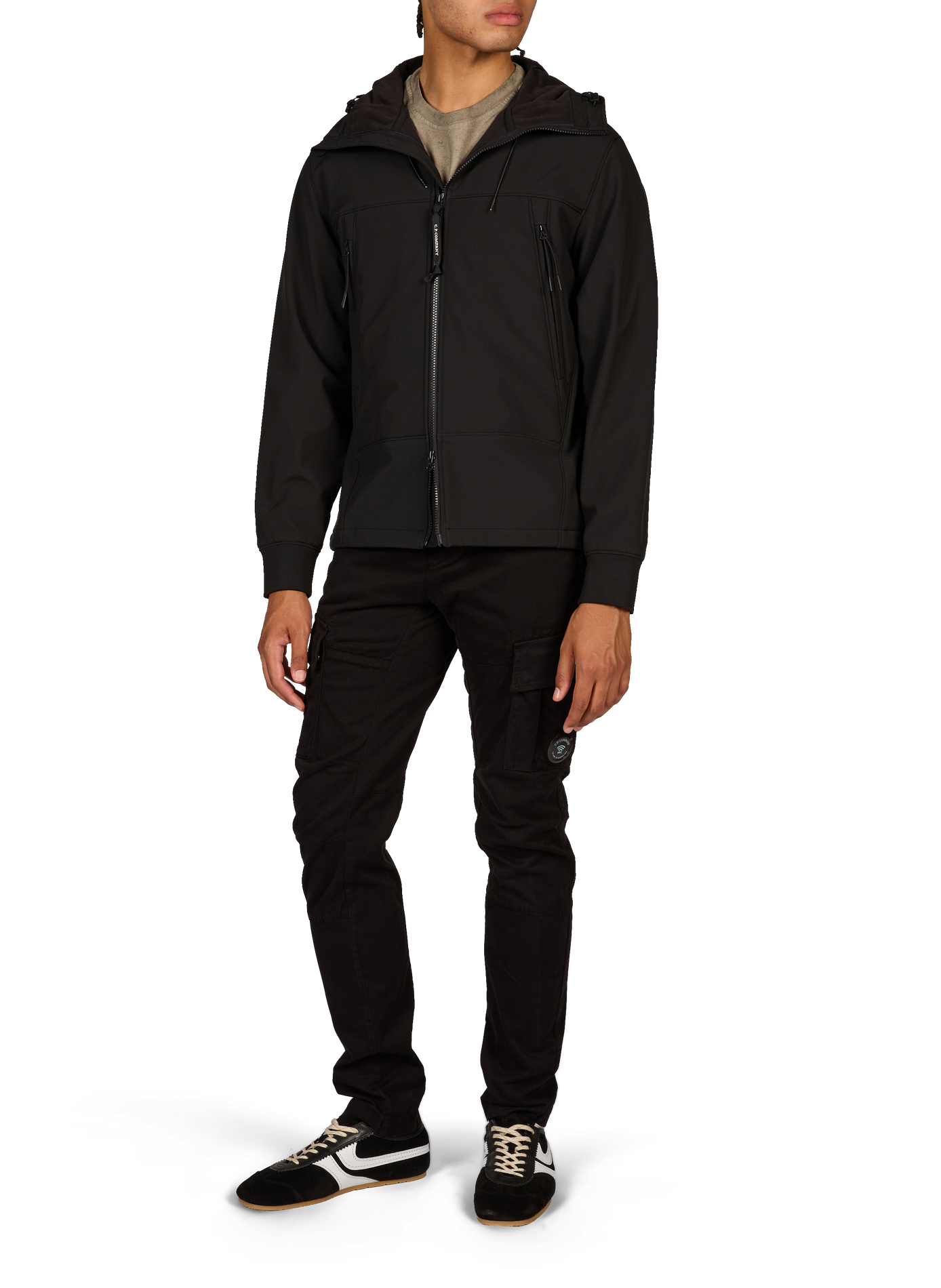 Veste légère à capuche CP COMPANY Noir