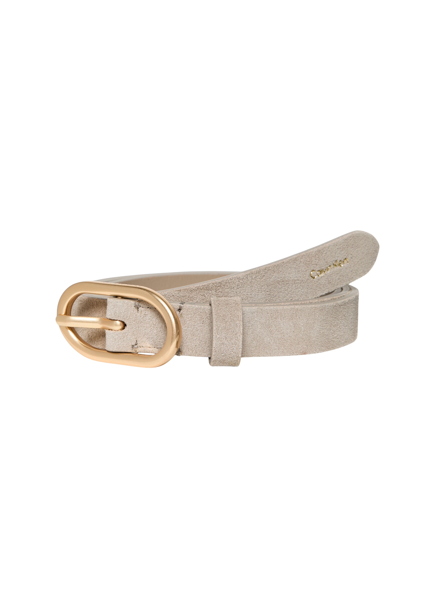 Leather Belt CALVIN KLEIN Grey