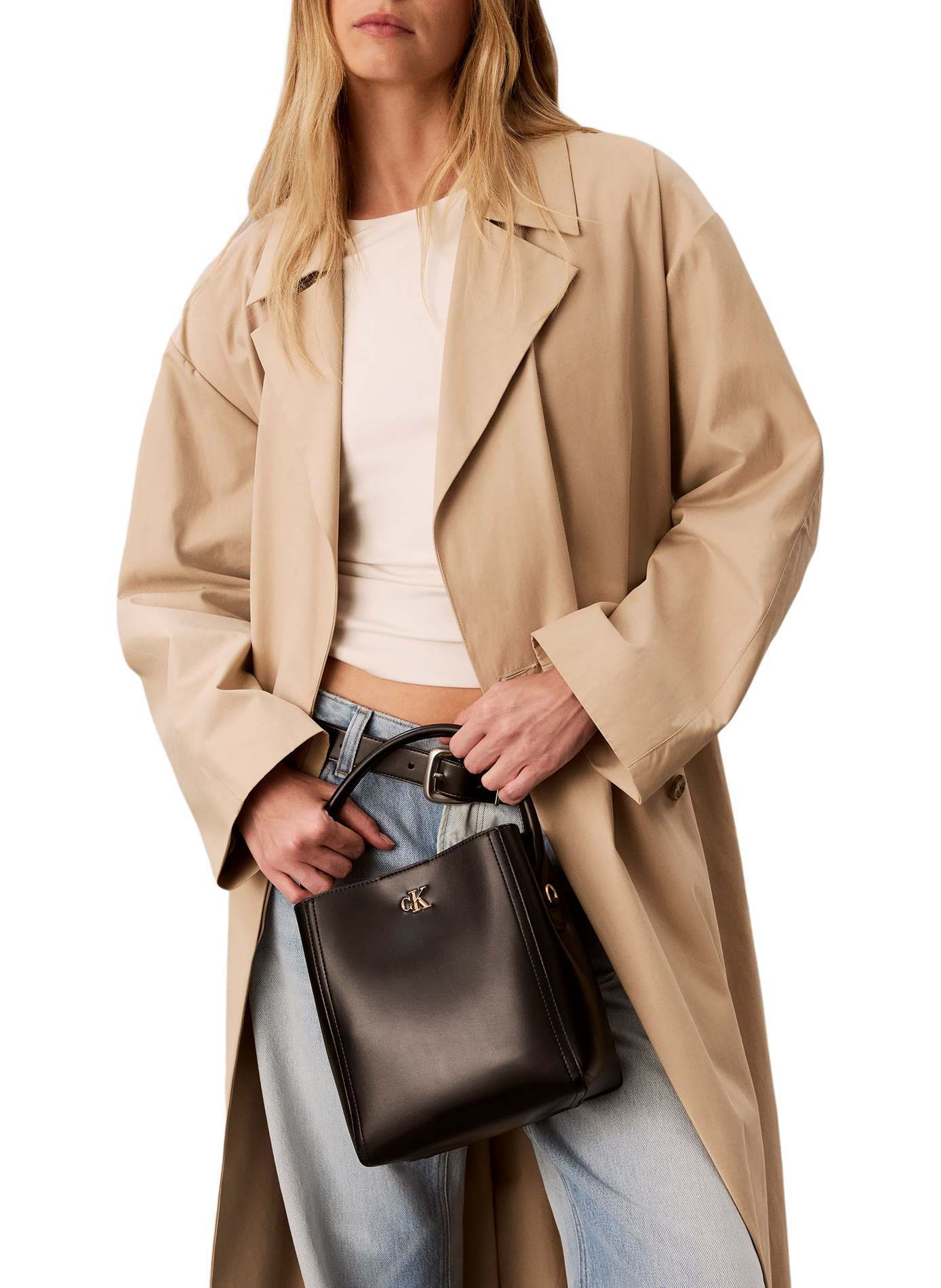 Solid bucket bag CALVIN KLEIN Black