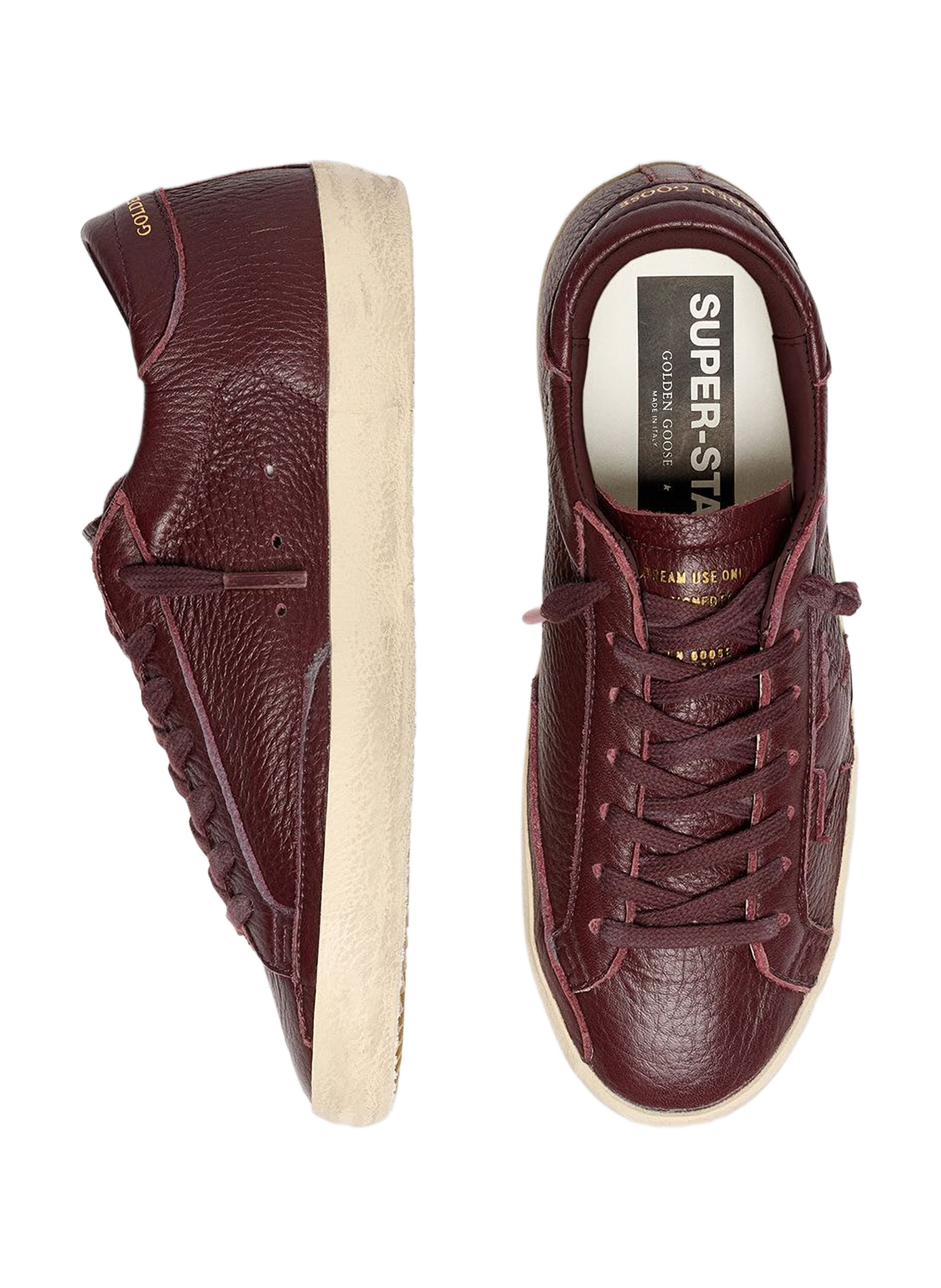 Sneakers Superstar met verweerd effect in leer GOLDEN GOOSE Veelkleurig