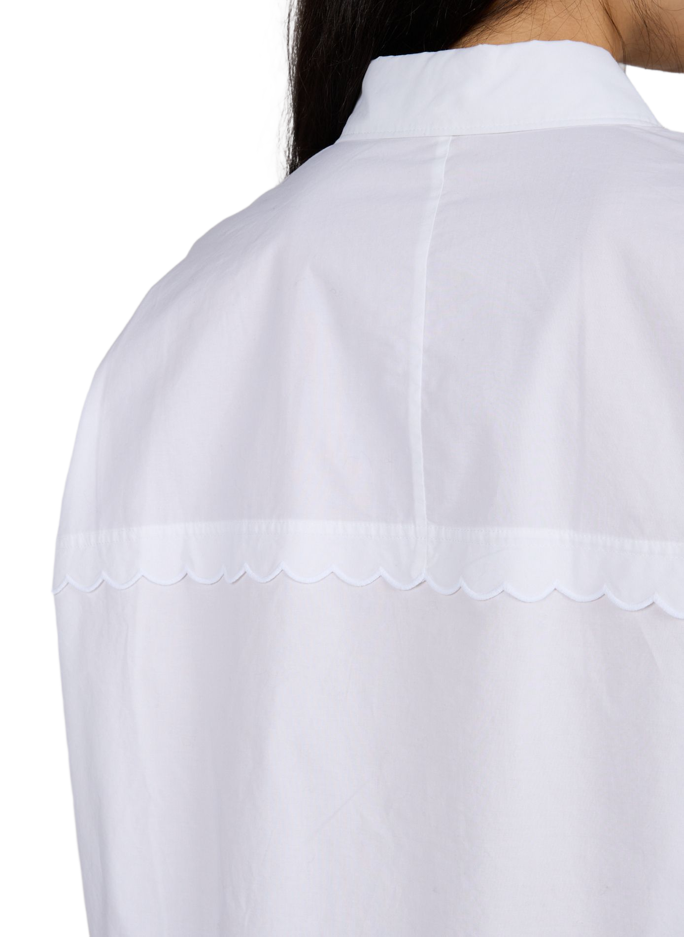 Weites Hemd mit klassischem Kragen CLOSED Weiss