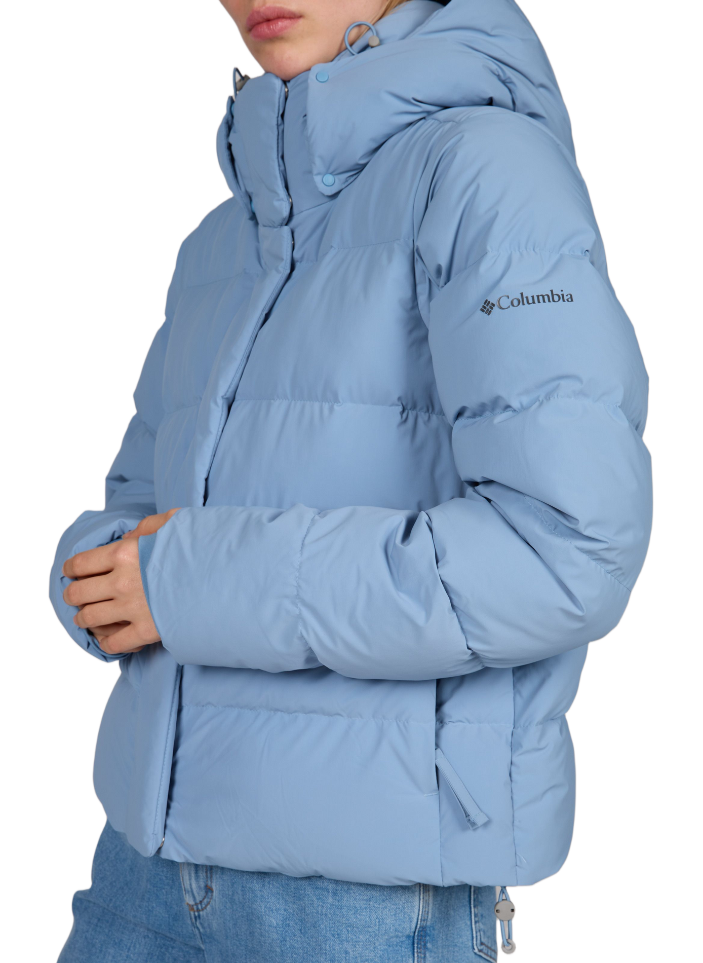 Short hooded puffer jacket Amaze Puff COLUMBIA Blue