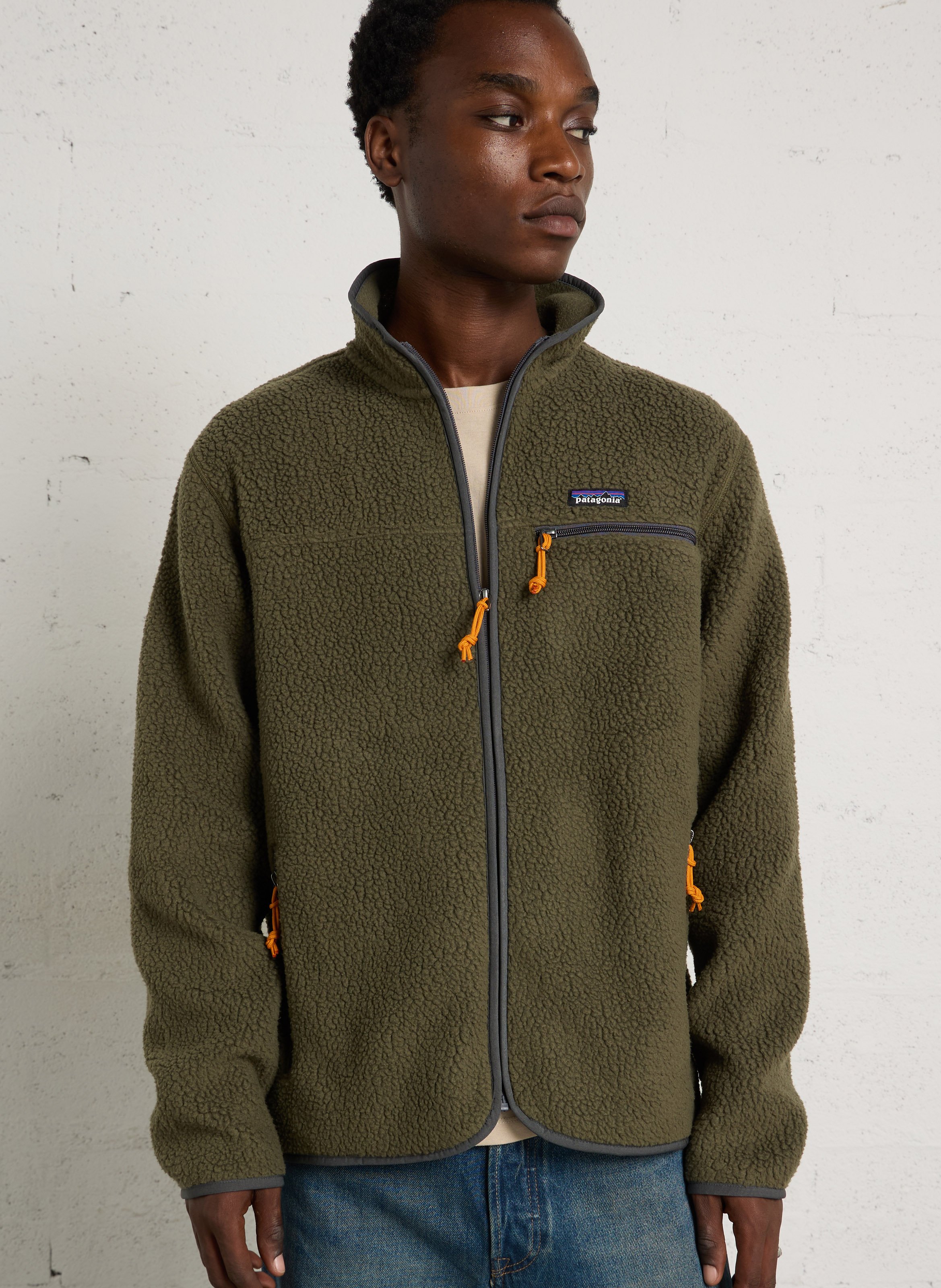 Oversized polar fleece met opstaande kraag PATAGONIA Groen