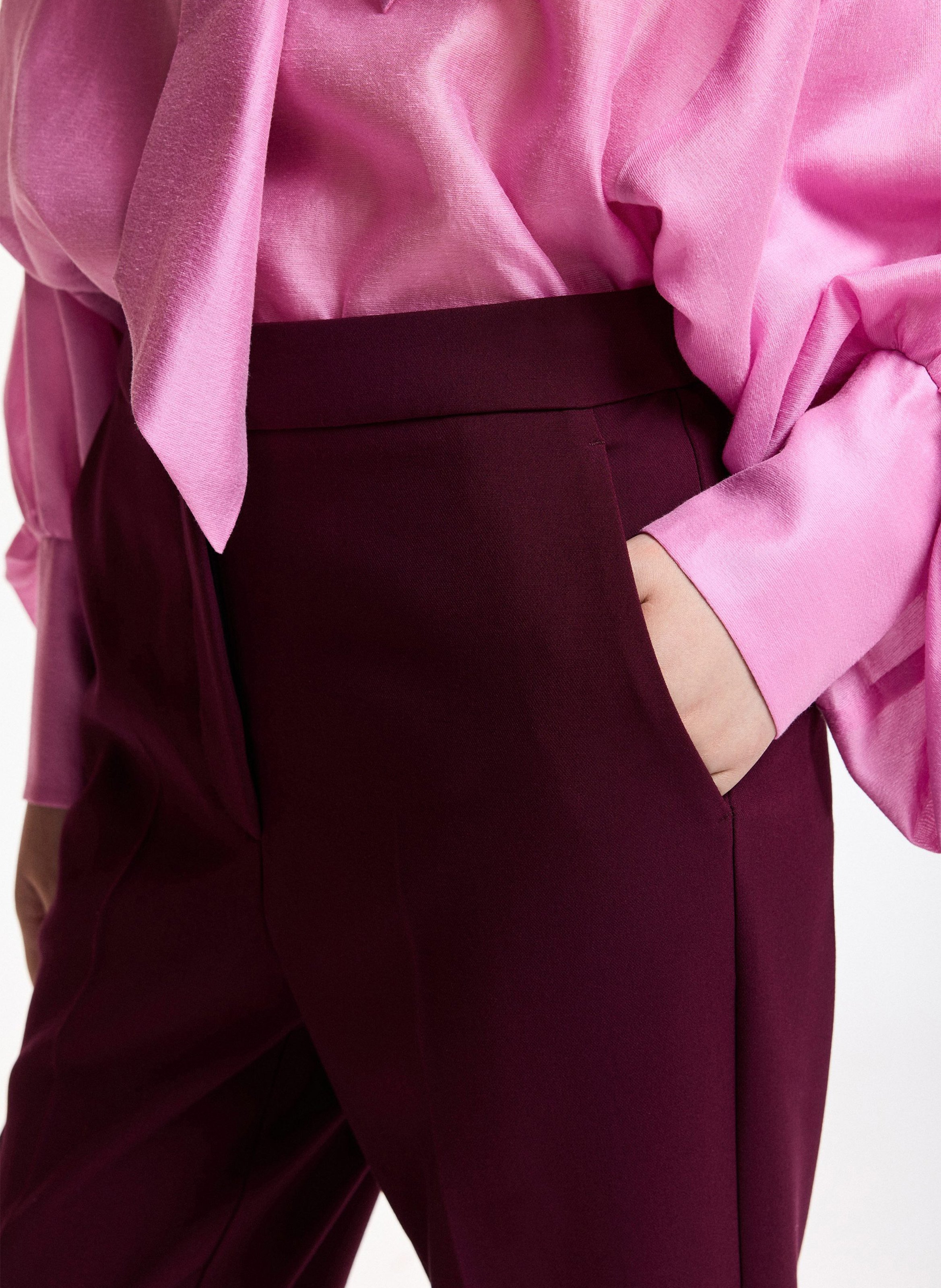 Pantalon évasé taille haute keen ESSENTIEL ANTWERP Rouge