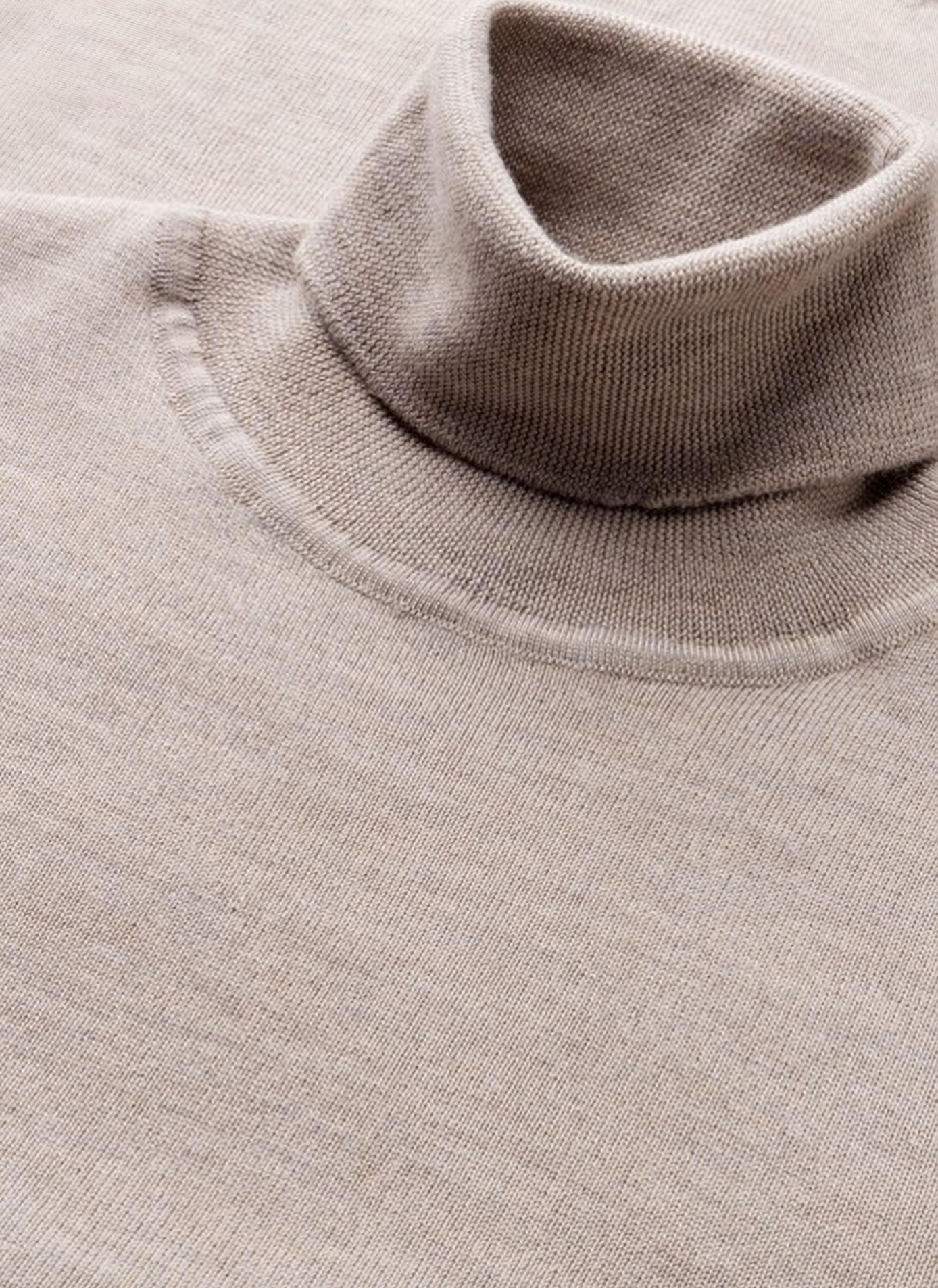 Maglione a collo alto in lana FACONNABLE Beige
