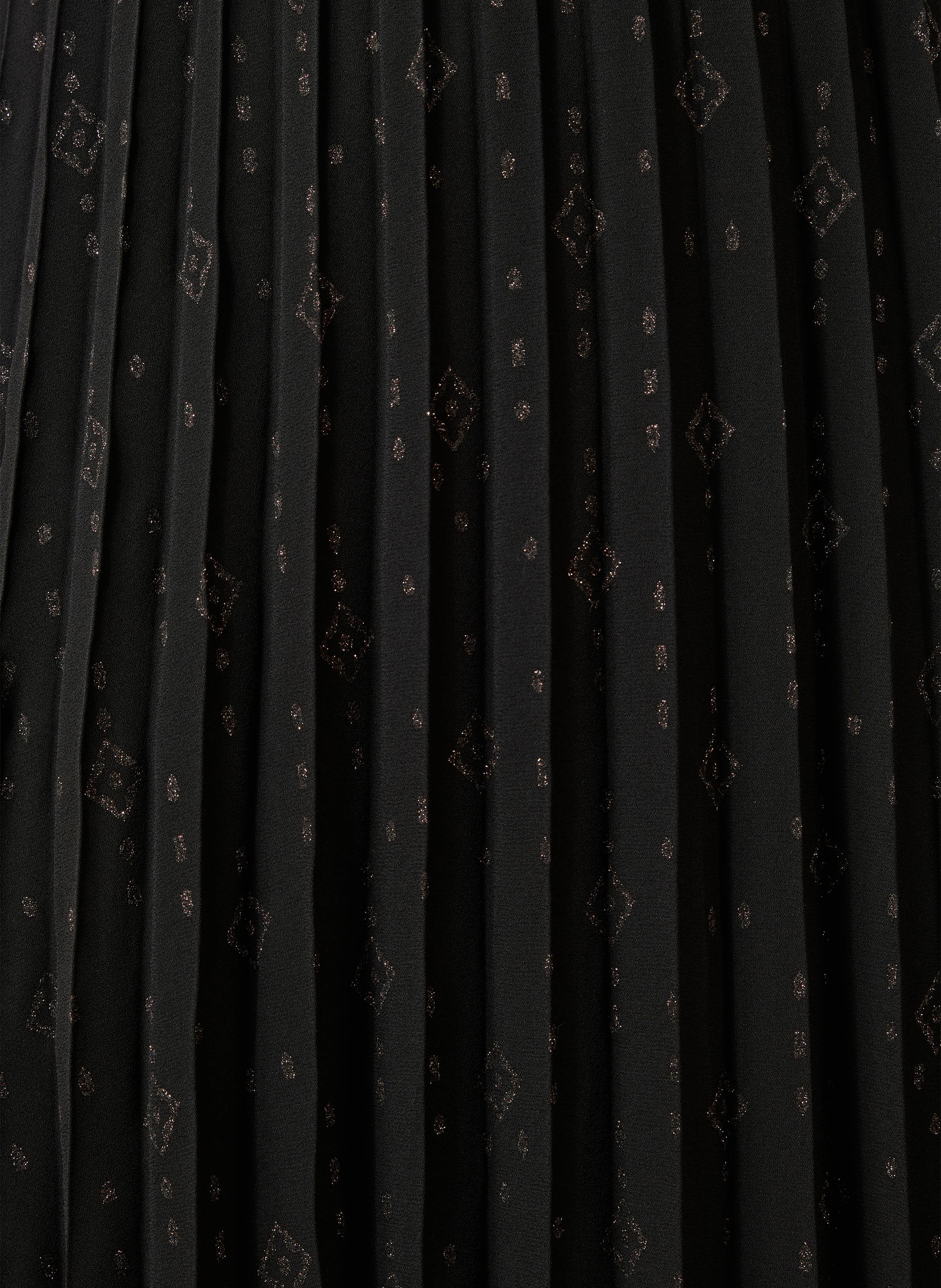 Lange jurk met print LA FEE MARABOUTEE Zwart