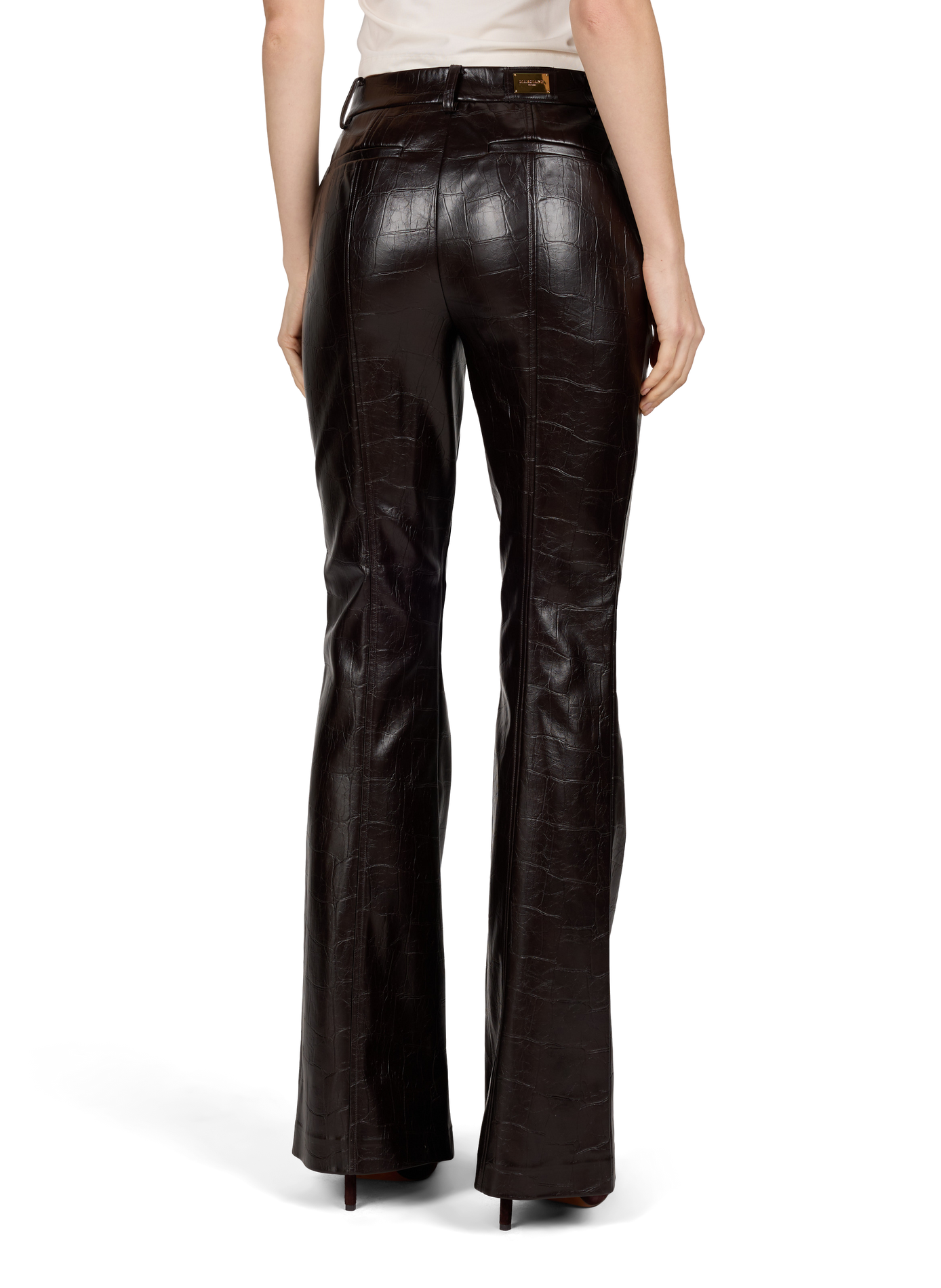 Pantalon Alessandria bootcut craquelé GUESS Marron
