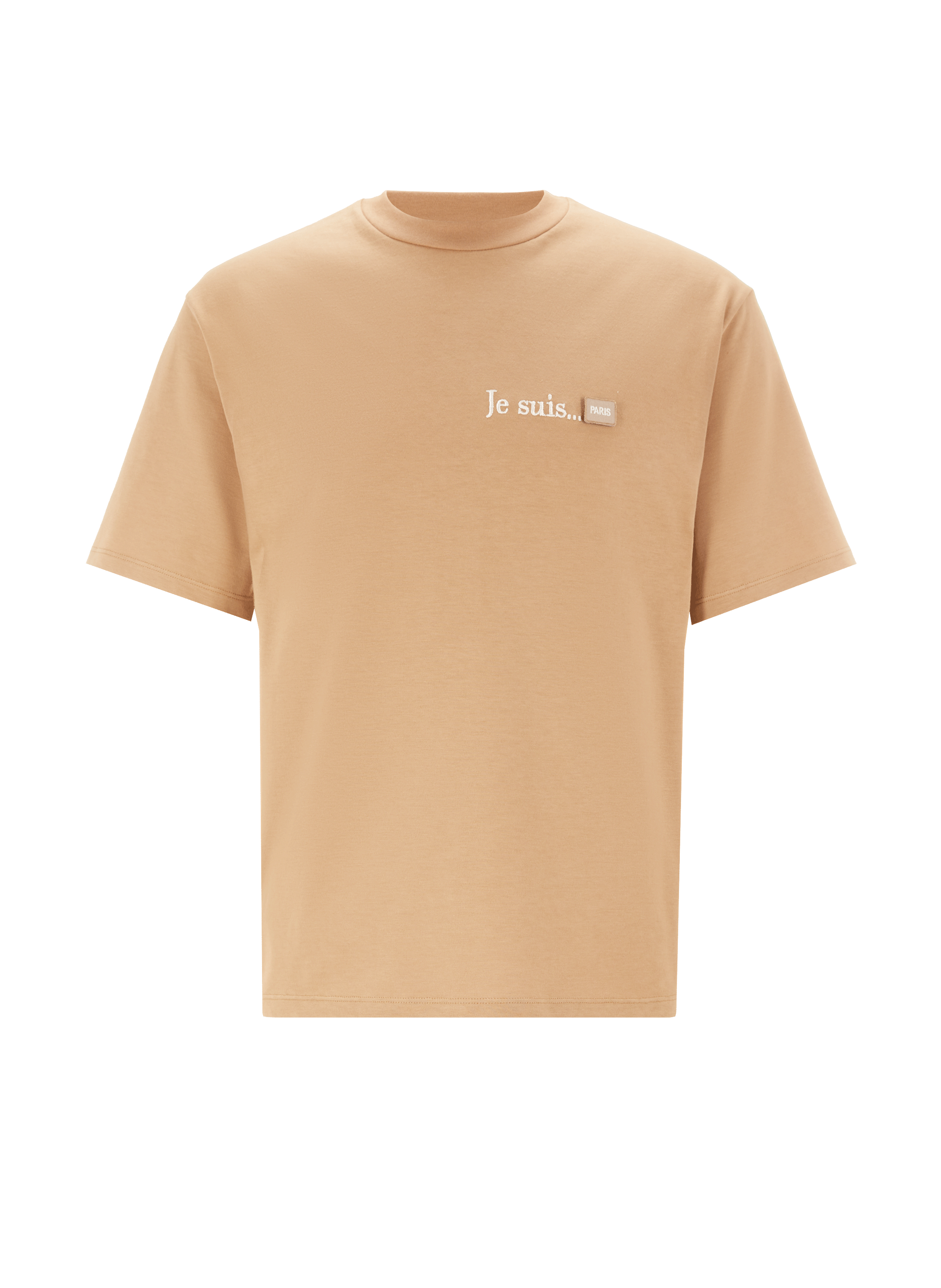 UNTIL THE NIGHT IS OVER Logo T-shirt Beige
