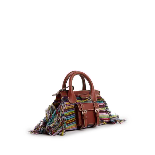 Sac à main Edith en laine, cachemire et cuir