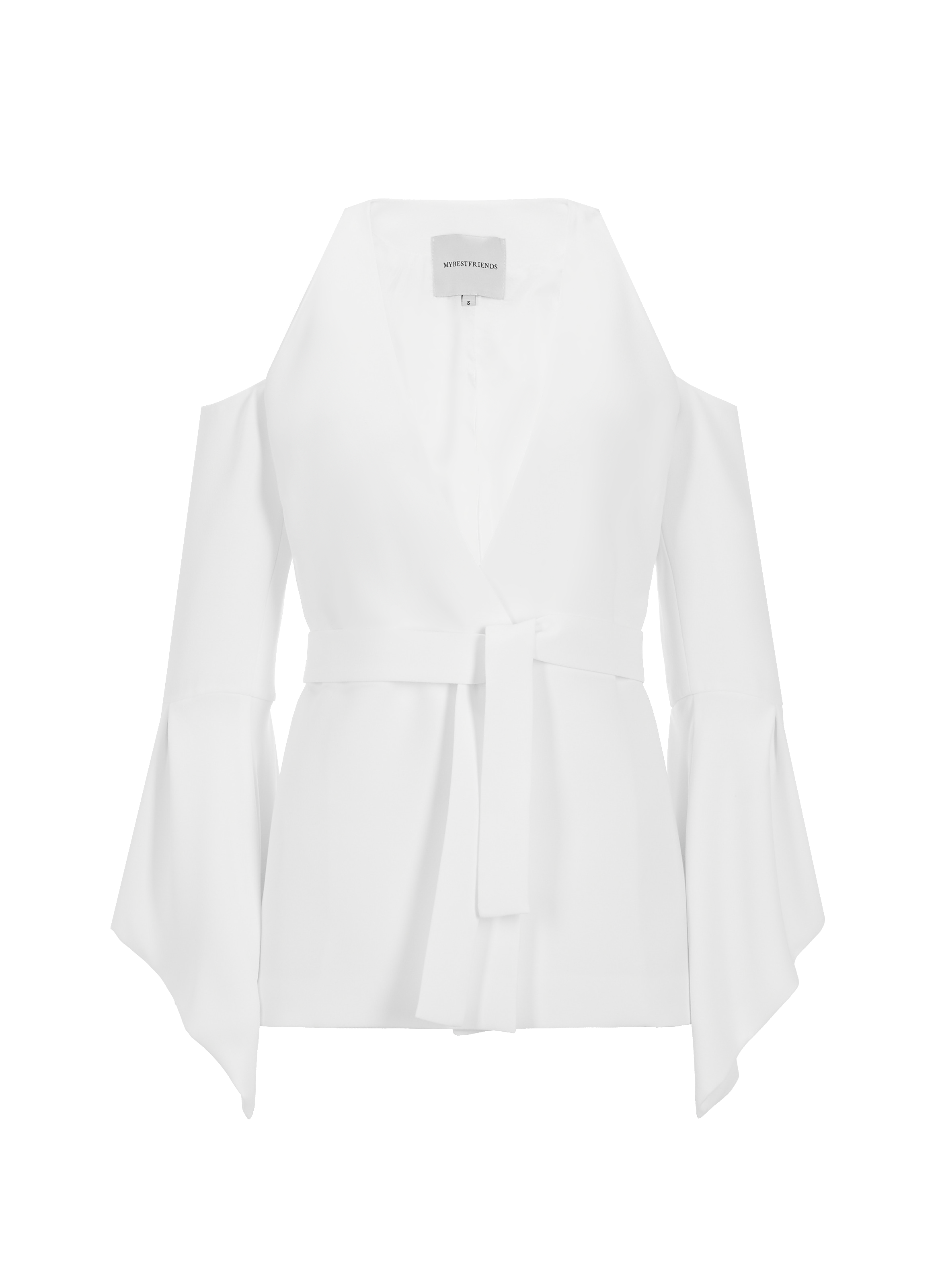 Veste sans manches en crêpe