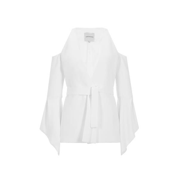 Veste sans manches en crêpe