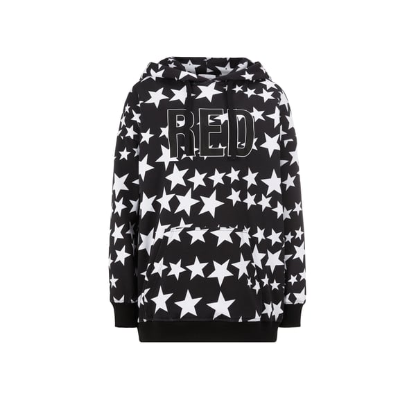 Hoodie à imprimé en coton