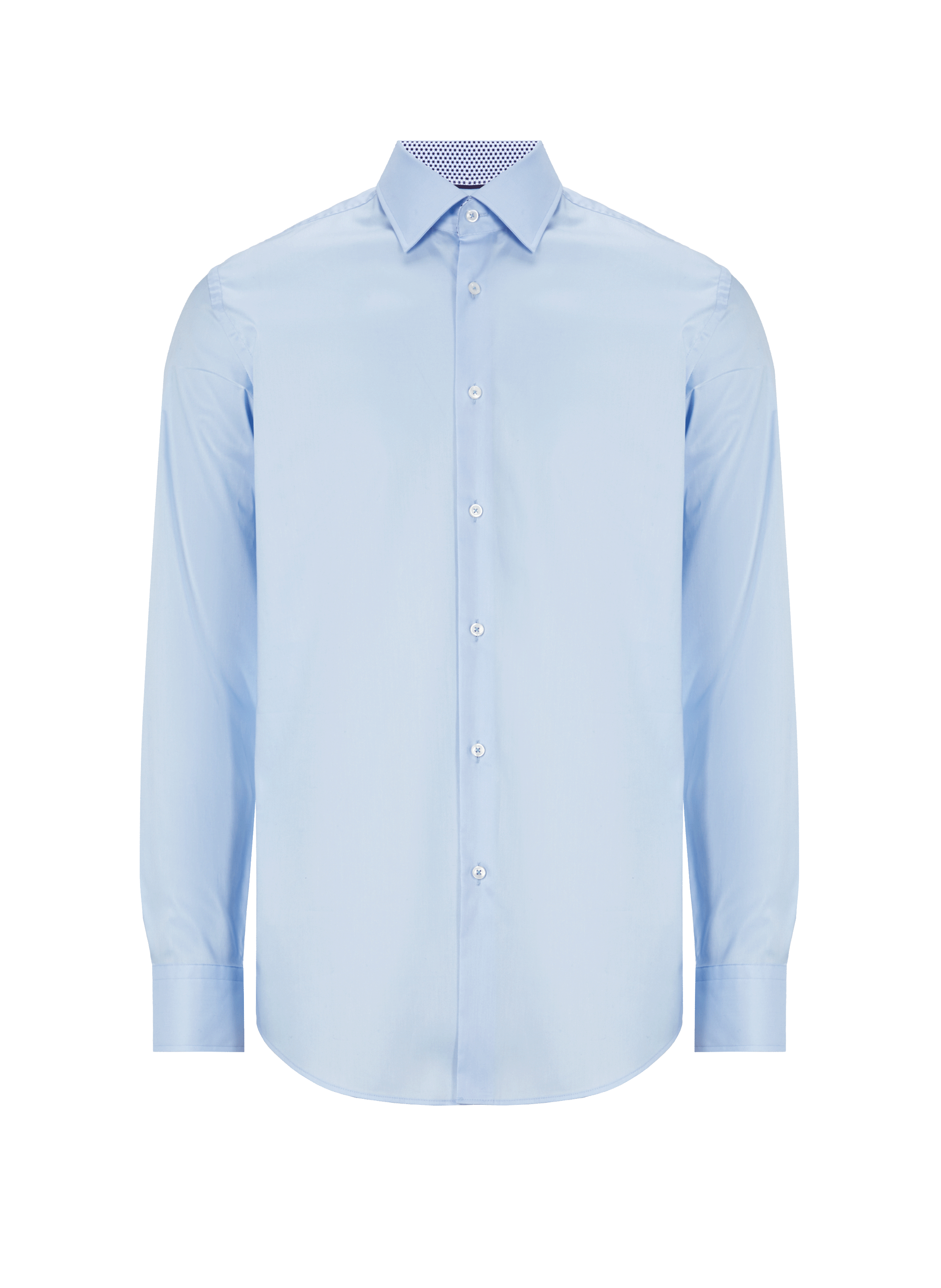 Chemise slim en popeline de coton