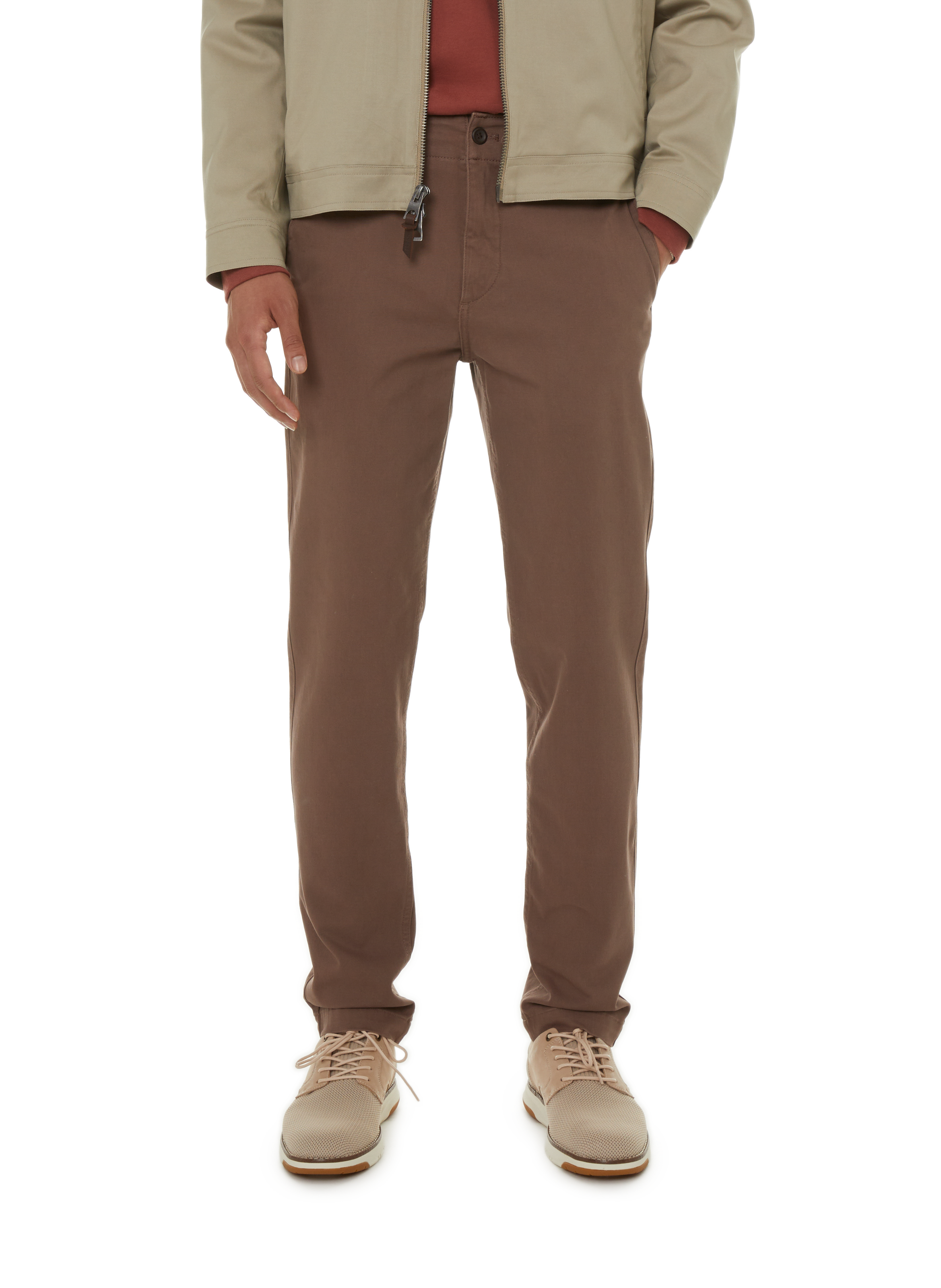 DOCKERS Pantalon slim en coton Marron