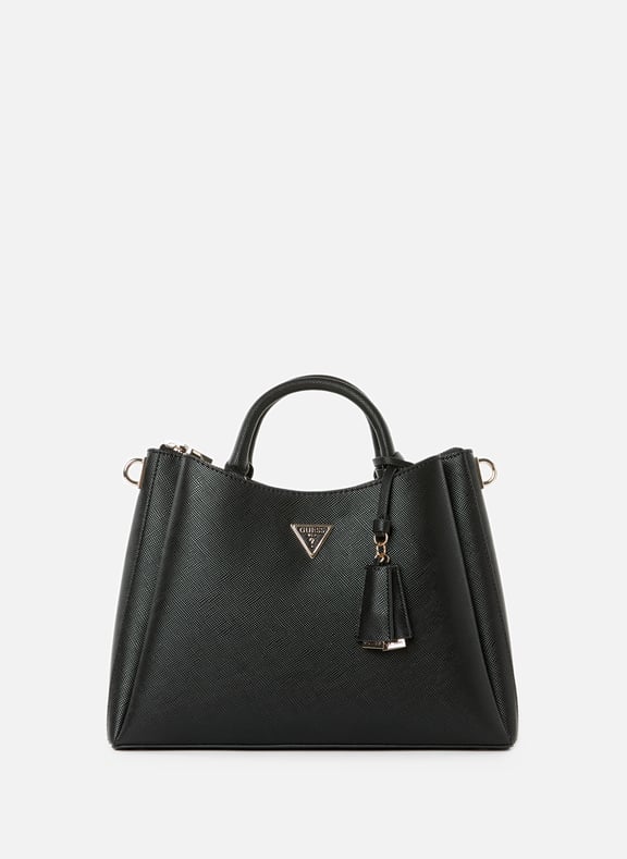 Sac à main Eco Gloriana Saffiano Noir by GUESS GUESS Sac à main Eco Gloriana Saffiano Noir