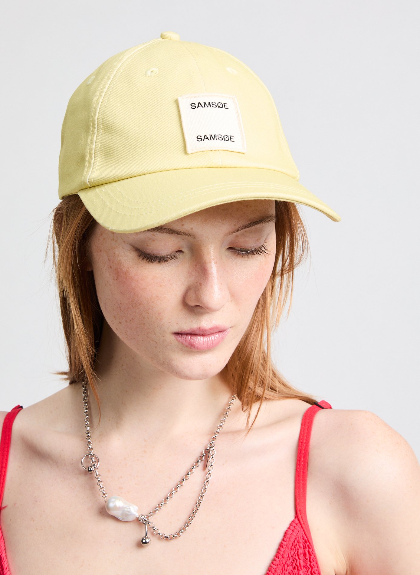 Casquette en coton à logo SAMSOE SAMSOE Jaune
