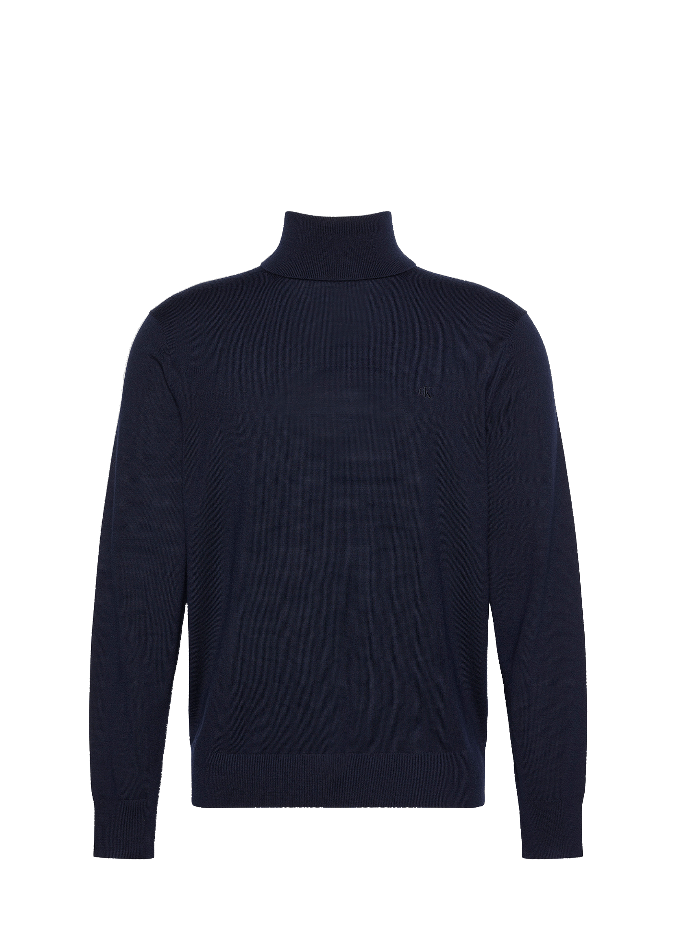 Pull à col roulé en laine mérinos CALVIN KLEIN Bleu