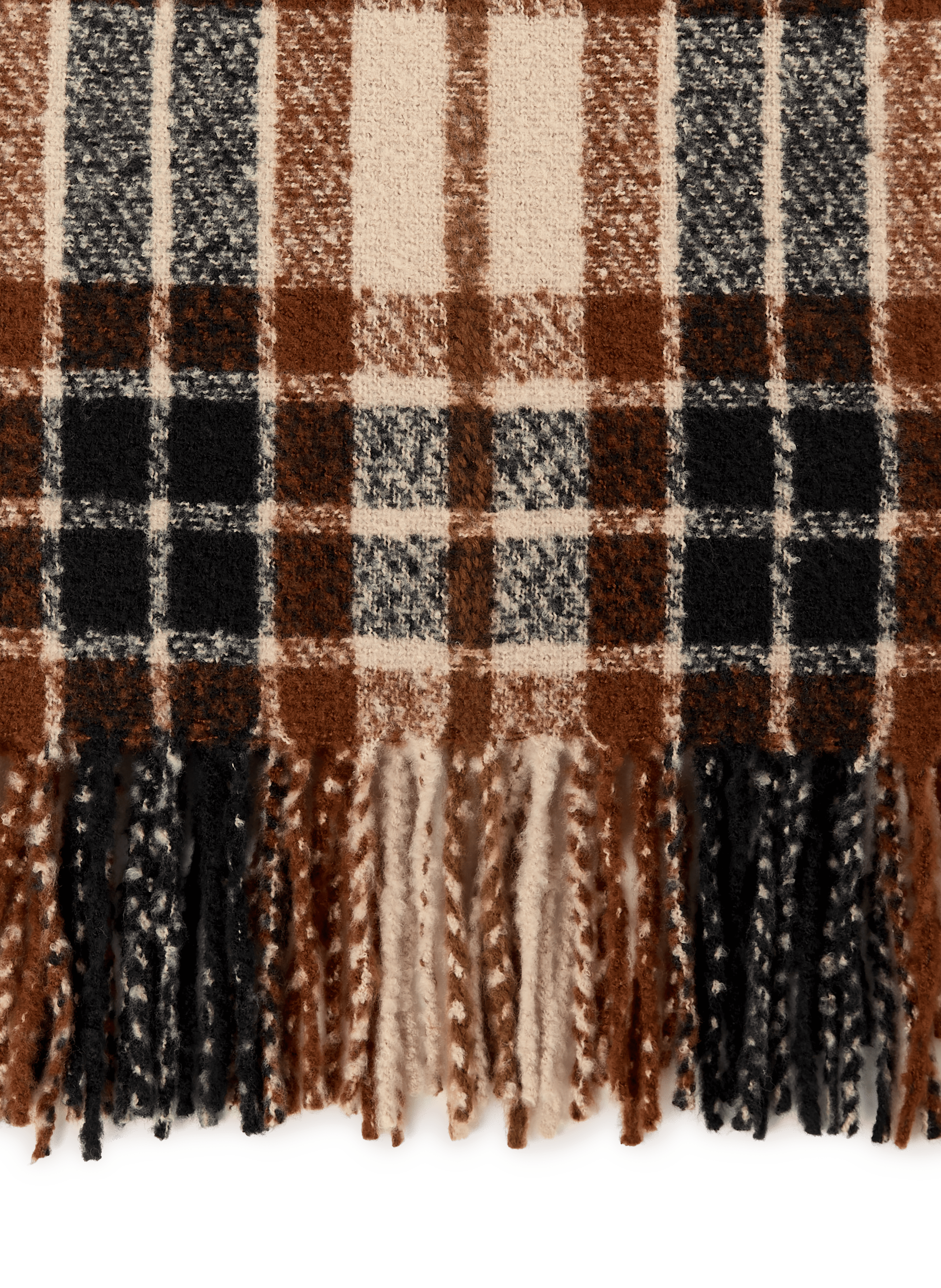 Knit scarf with fringes SAISON 1865 Multicolour