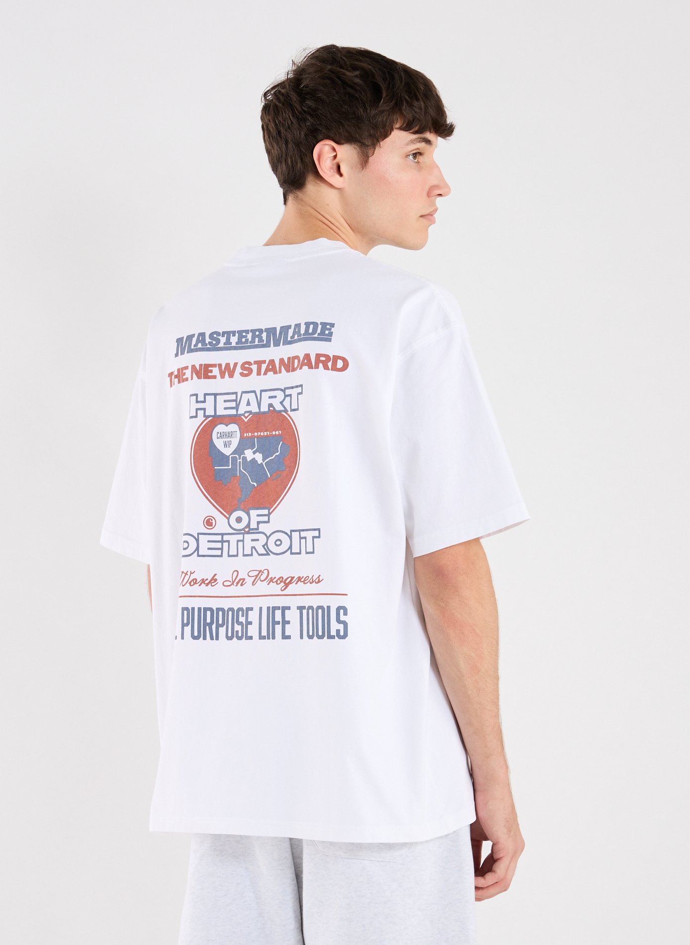 Oversized printed cotton T-shirt CARHARTT WIP White