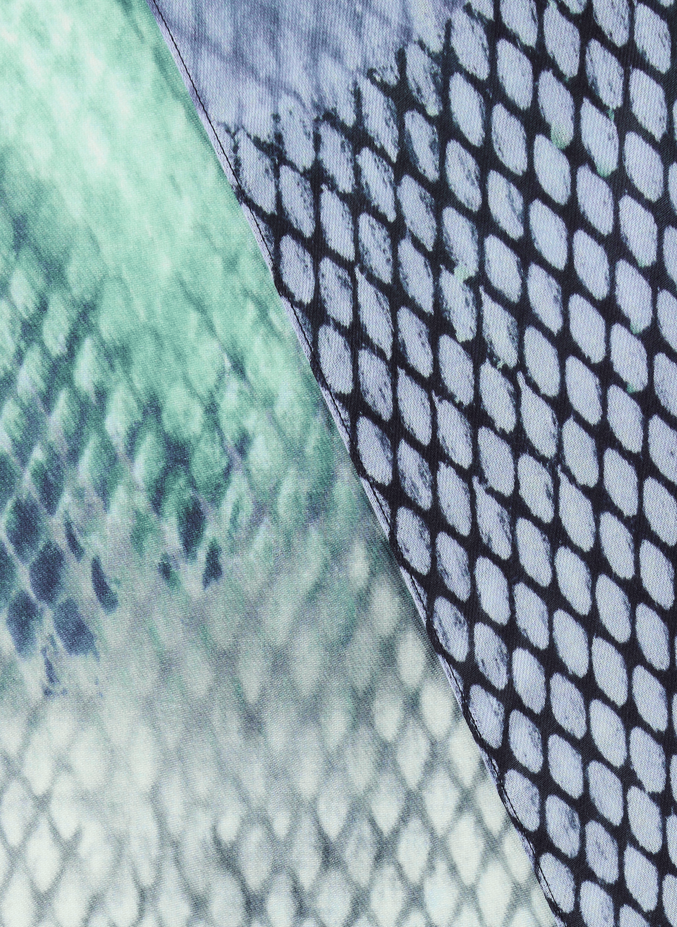 Foulard à motif AU PRINTEMPS PARIS Bleu