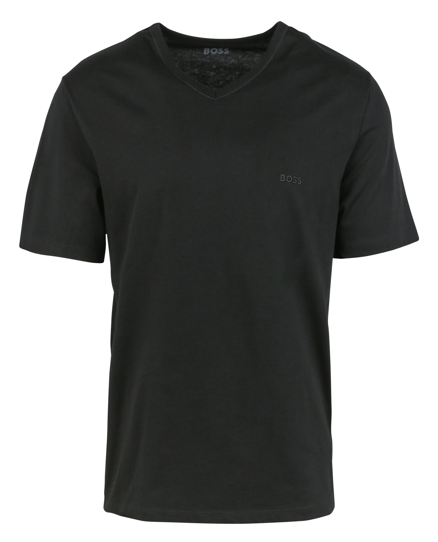 Lot de 3 tee-shirts col v brodé en coton BOSS Bleu