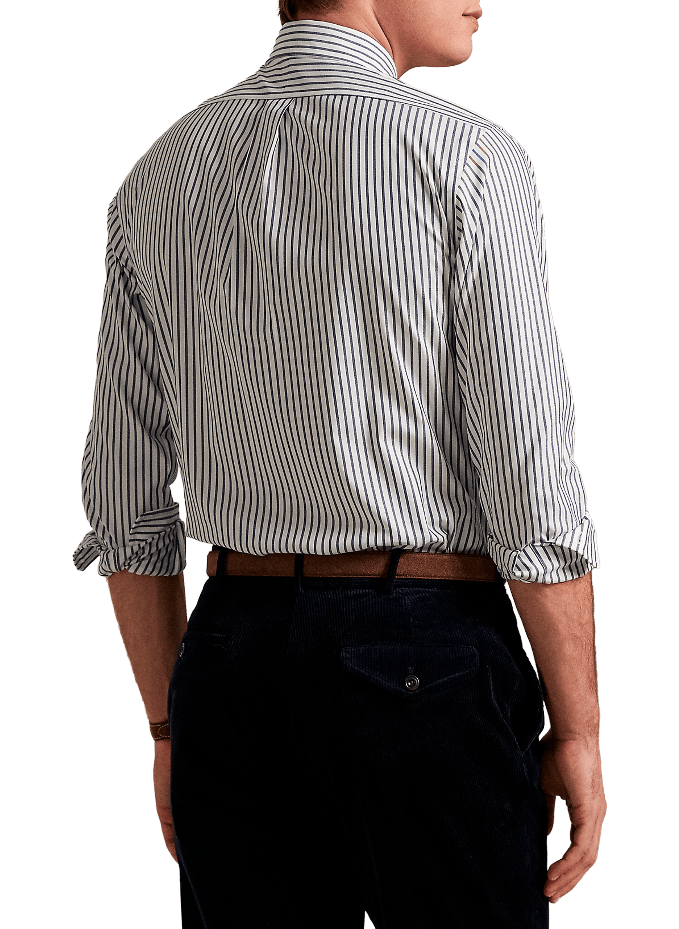 Chemise col américain en coton POLO RALPH LAUREN Bleu