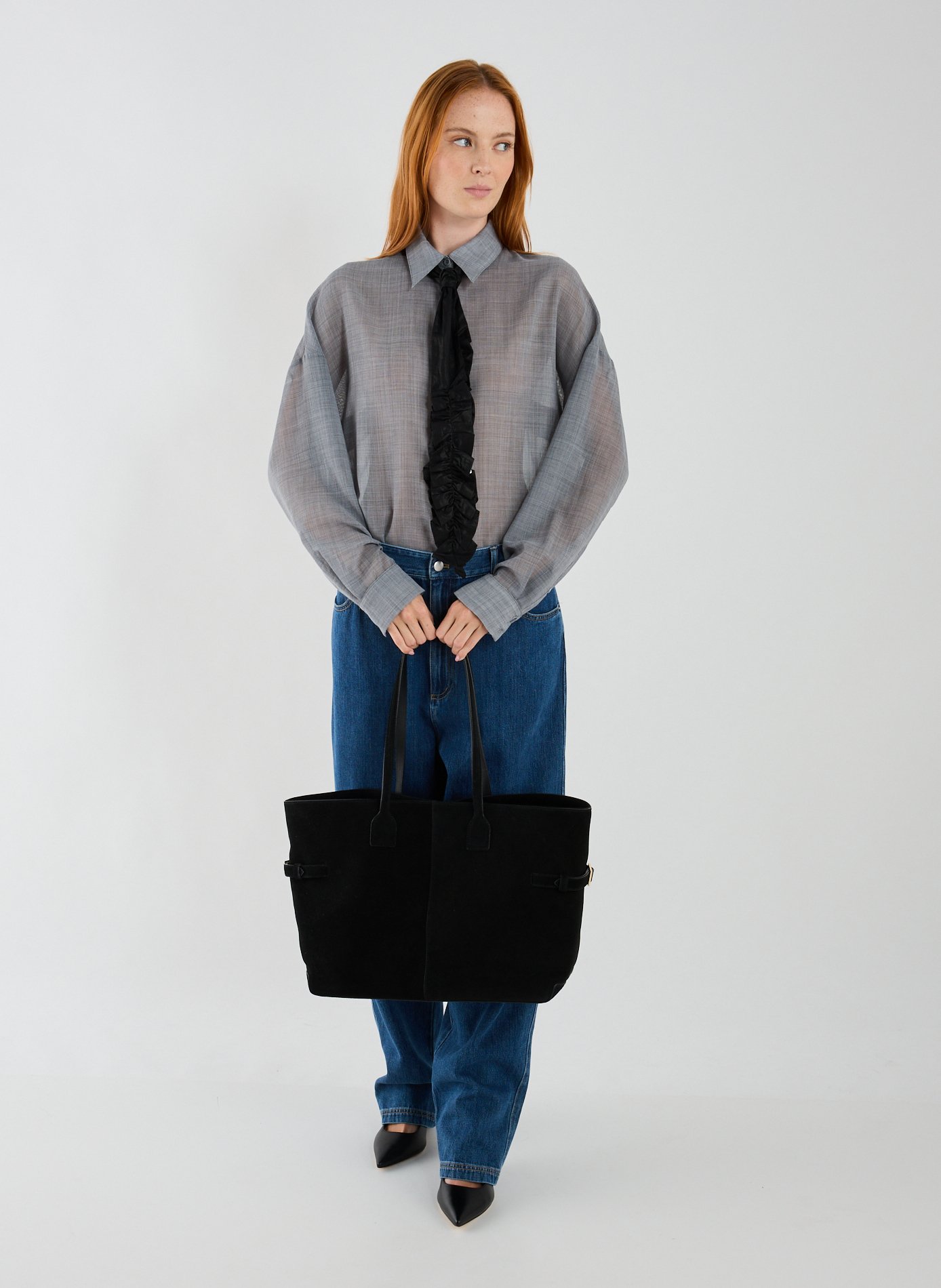 FLATTERED Sac fourre-tout Lesley en cuir Noir