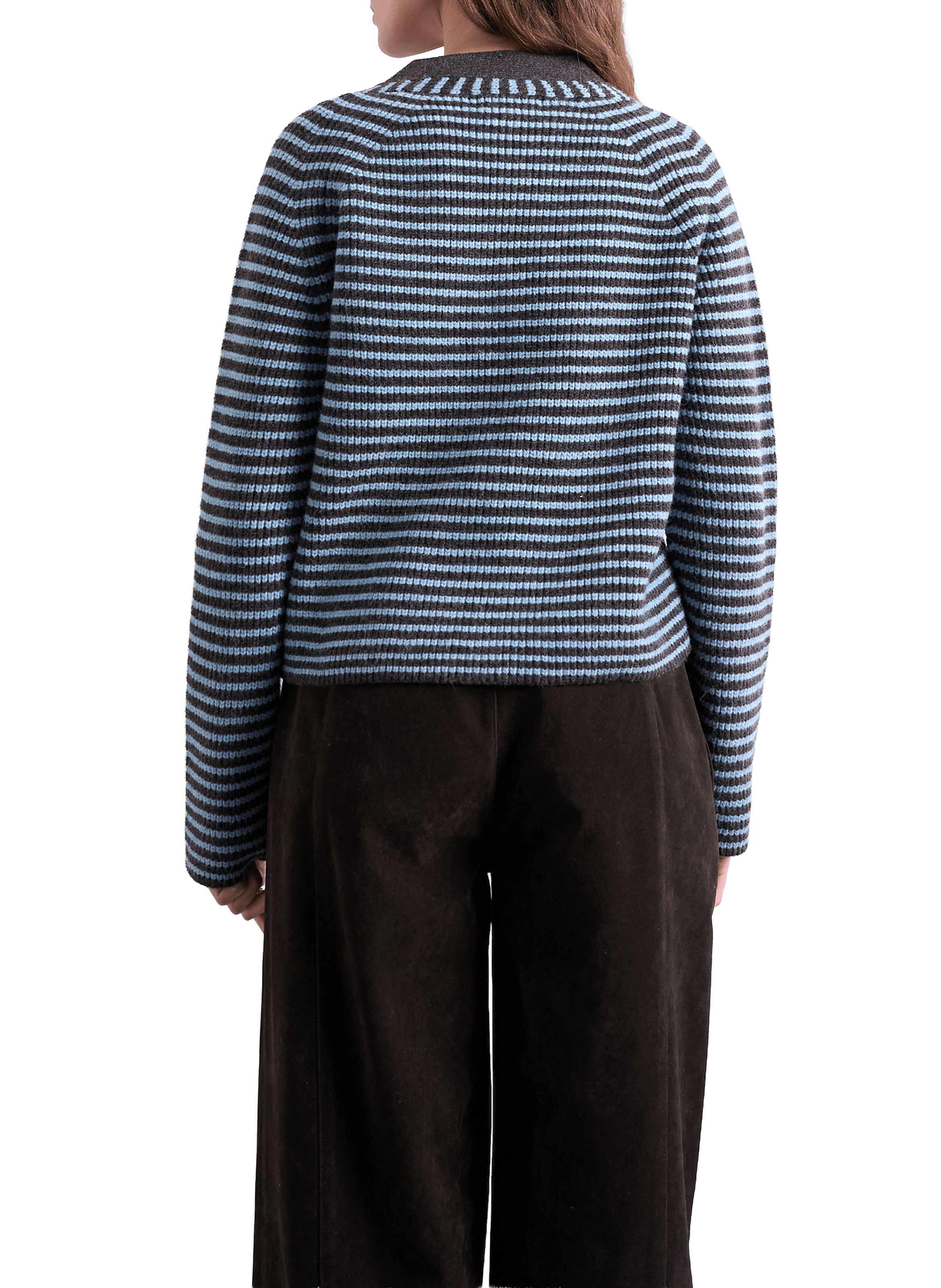 Cardigan rayé TOPSHOP Bleu