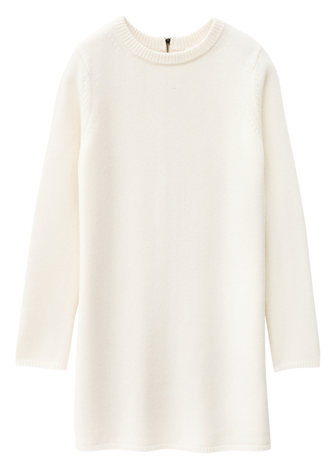 Korte jurk van gemengde wol tess BA&SH Beige
