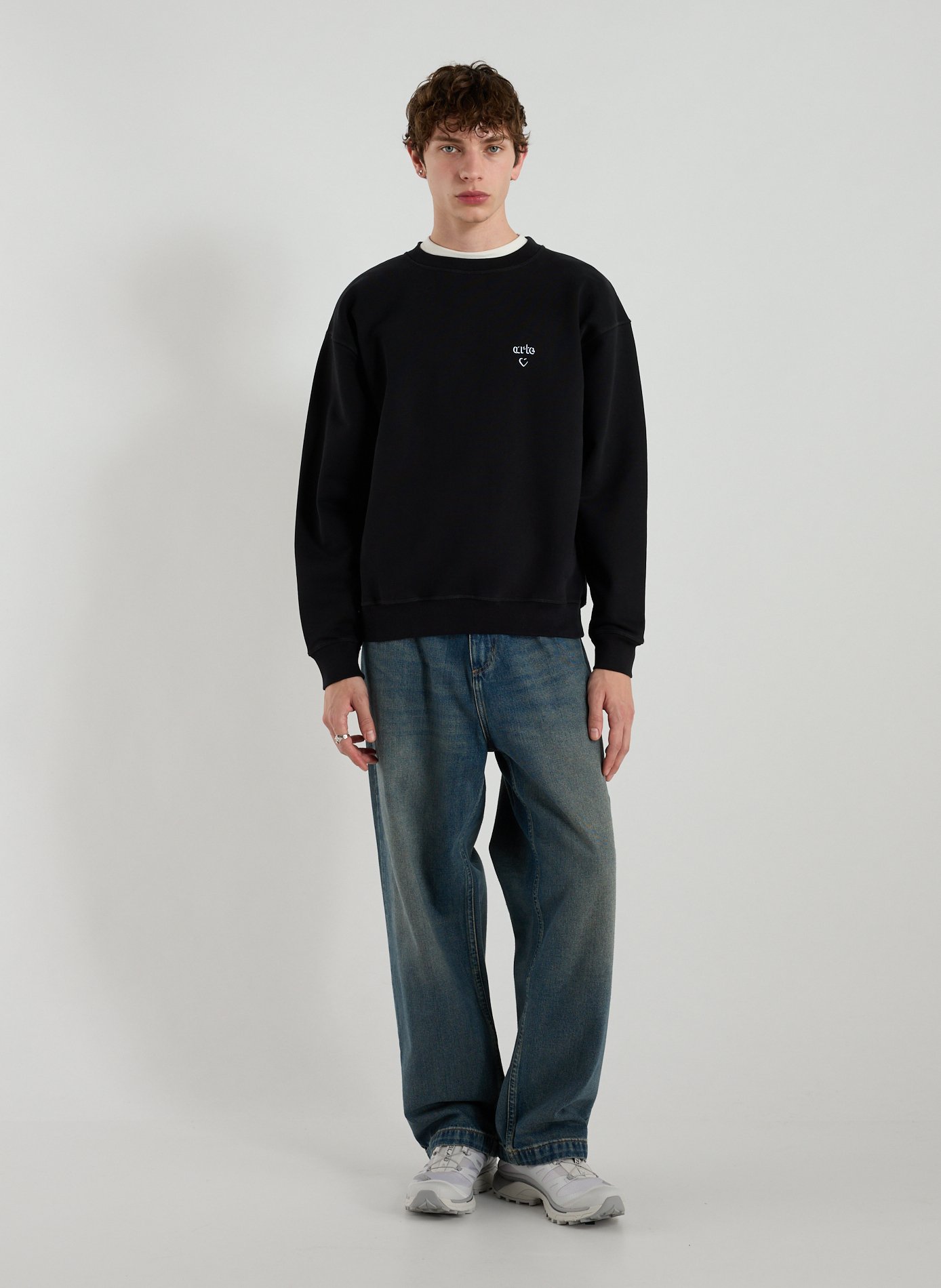 Cotton round neck Sweatshirt ARTE ANTWERP Black